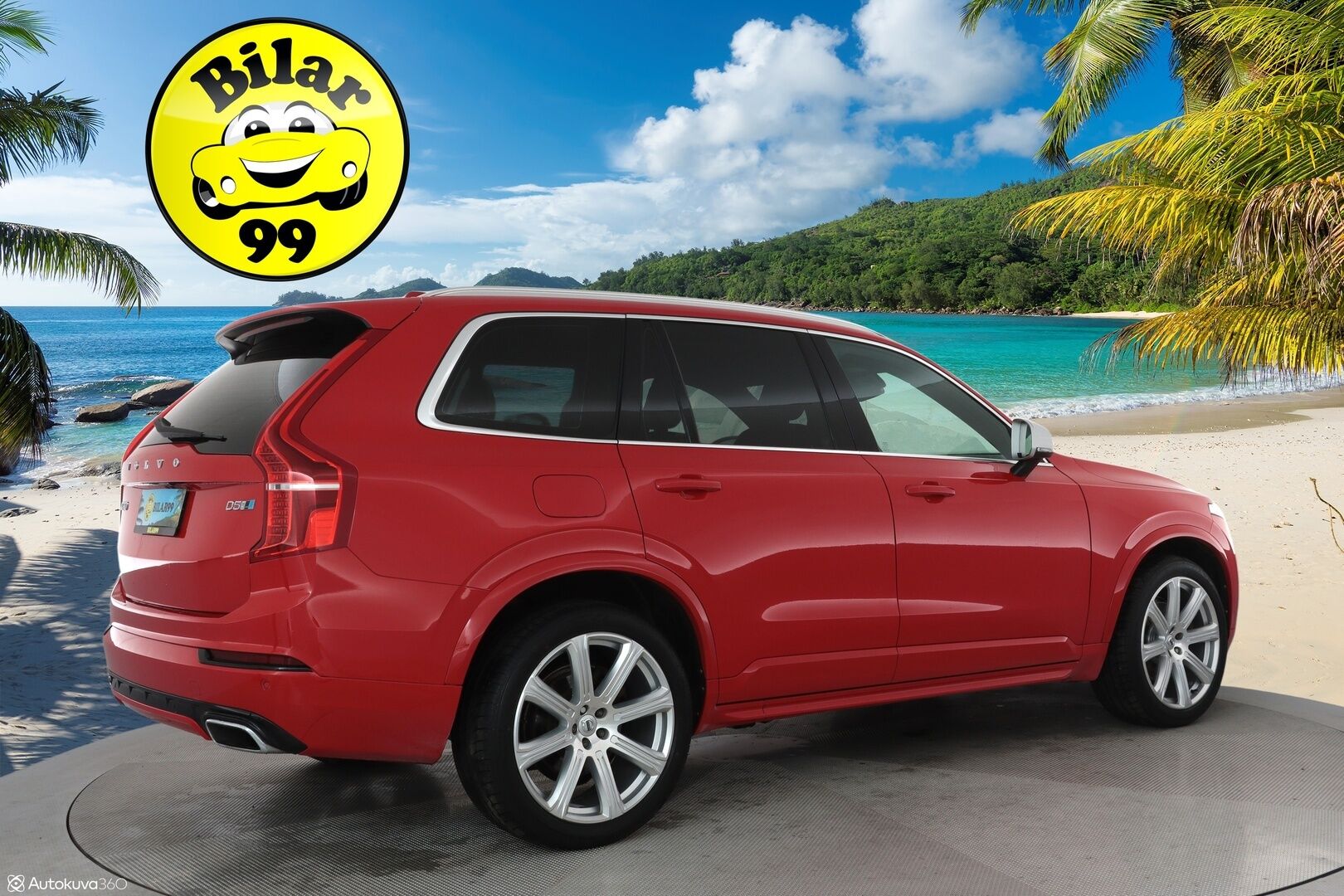 Volvo XC90 2016 D5 AWD R-Design aut 7-Paik **Panorama / ACC / HUD / Ilma-alusta / Sporttinahat Muistilla / Webasto / Koukku / Full-LED** - 3,99 % KORKOTARJOUS TÄHÄN AUTOON - Todella kattavilla varusteilla ja harvinaisella värillä Volvojen kuningas malli! / Juuri katsastettu!