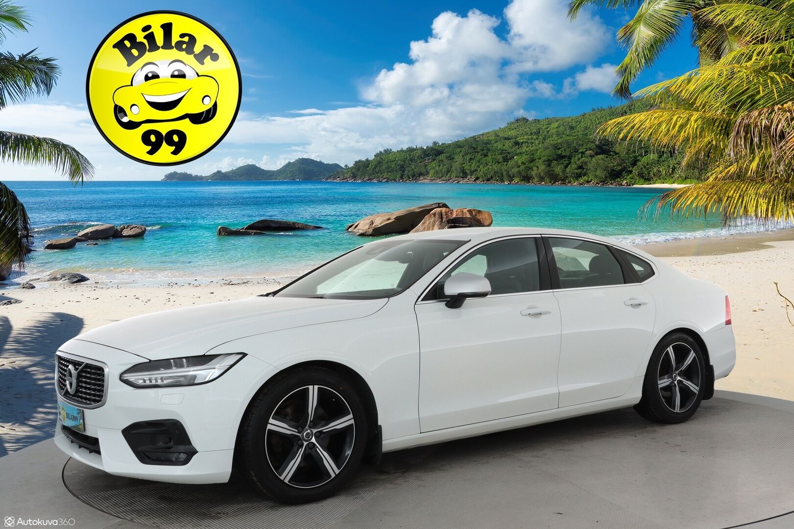 Volvo S90 2017 D4 AWD R-Design aut **Webasto / koukku / Adapt.Vakkari / P.Kamera / LED-valot / Sporttipenkki Muistilla / Navi** - Kaistavahti / KeylessGO / 2x Renkaat