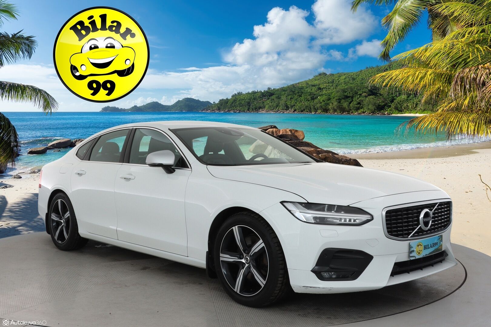 Volvo S90 2017 D4 AWD R-Design aut **Webasto / koukku / Adapt.Vakkari / P.Kamera / LED-valot / Sporttipenkki Muistilla / Navi** - Kaistavahti / KeylessGO / 2x Renkaat