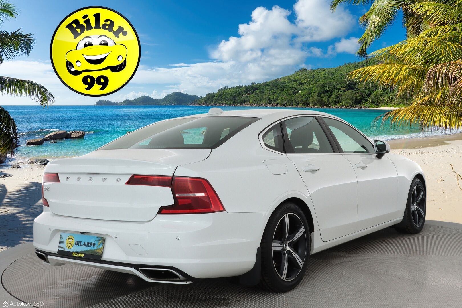Volvo S90 2017 D4 AWD R-Design aut **Webasto / koukku / Adapt.Vakkari / P.Kamera / LED-valot / Sporttipenkki Muistilla / Navi** - Kaistavahti / KeylessGO / 2x Renkaat