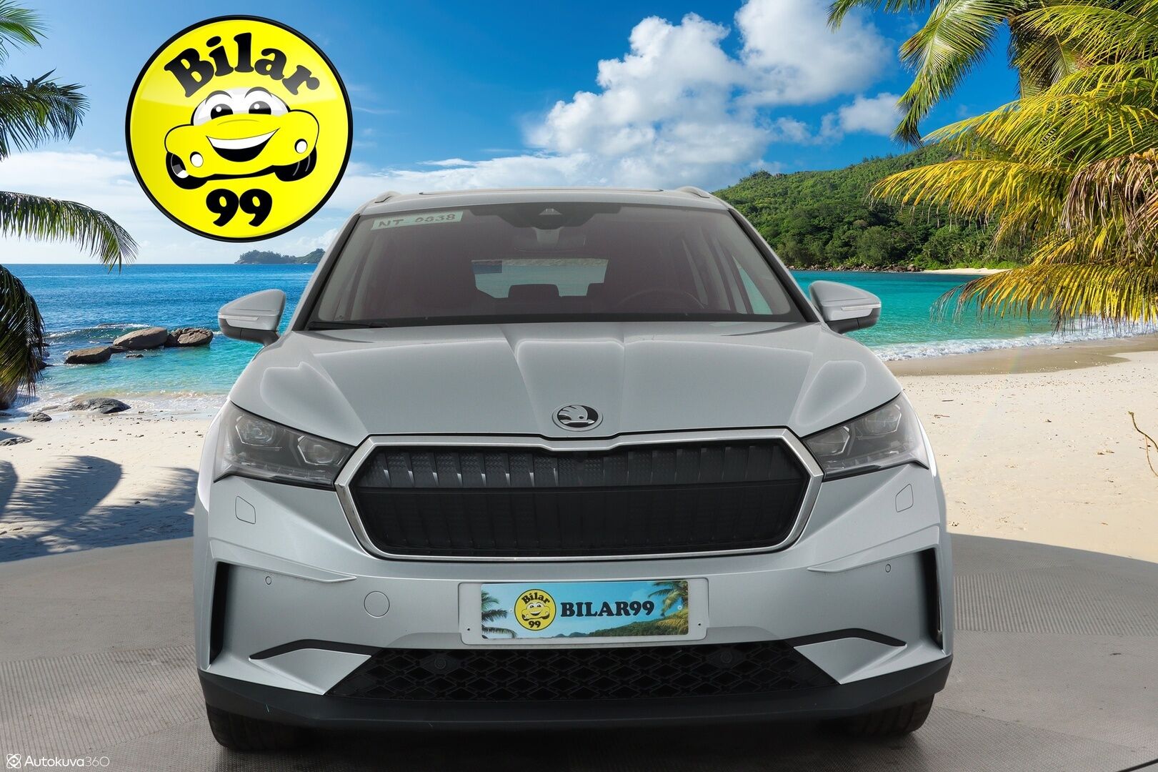 SKODA ENYAQ 2022 iV80 *Panorama / Lämpöpumppu / Koukku / ACC / Matrix-LED / Hierova Muistipenkki / Kamera / Navi* - SoH 94,68 % / kahdet renkaat vanteilla / Huippusiisti!