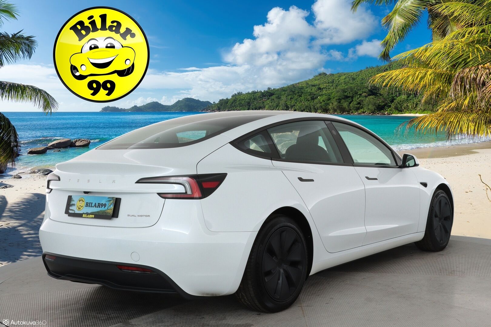 TESLA MODEL 3 2024 Long Range **Lämpöpumppu / Lasikatto / Adapt.Vakkari / Matrix-LED / P.Kamera / Ilmastoidut nahat / Navi / Kaistavahti** - 3,99 % KORKOTARJOUS TÄHÄN AUTOON - Premium Audio / 2x Renkaat