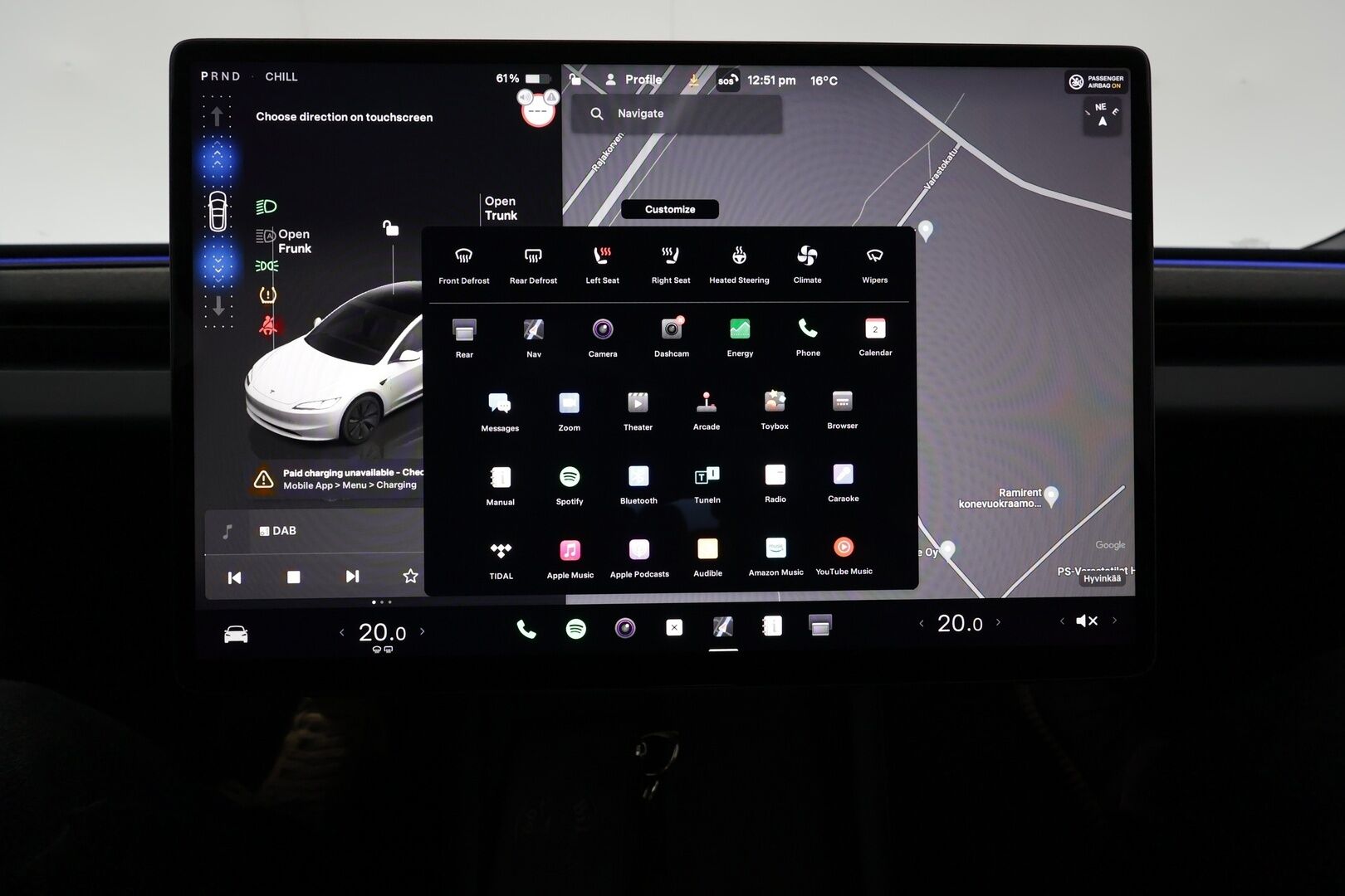 TESLA MODEL 3 2024 Long Range **Lämpöpumppu / Lasikatto / Adapt.Vakkari / Matrix-LED / P.Kamera / Ilmastoidut nahat / Navi / Kaistavahti** - 3,99 % KORKOTARJOUS TÄHÄN AUTOON - Premium Audio / 2x Renkaat