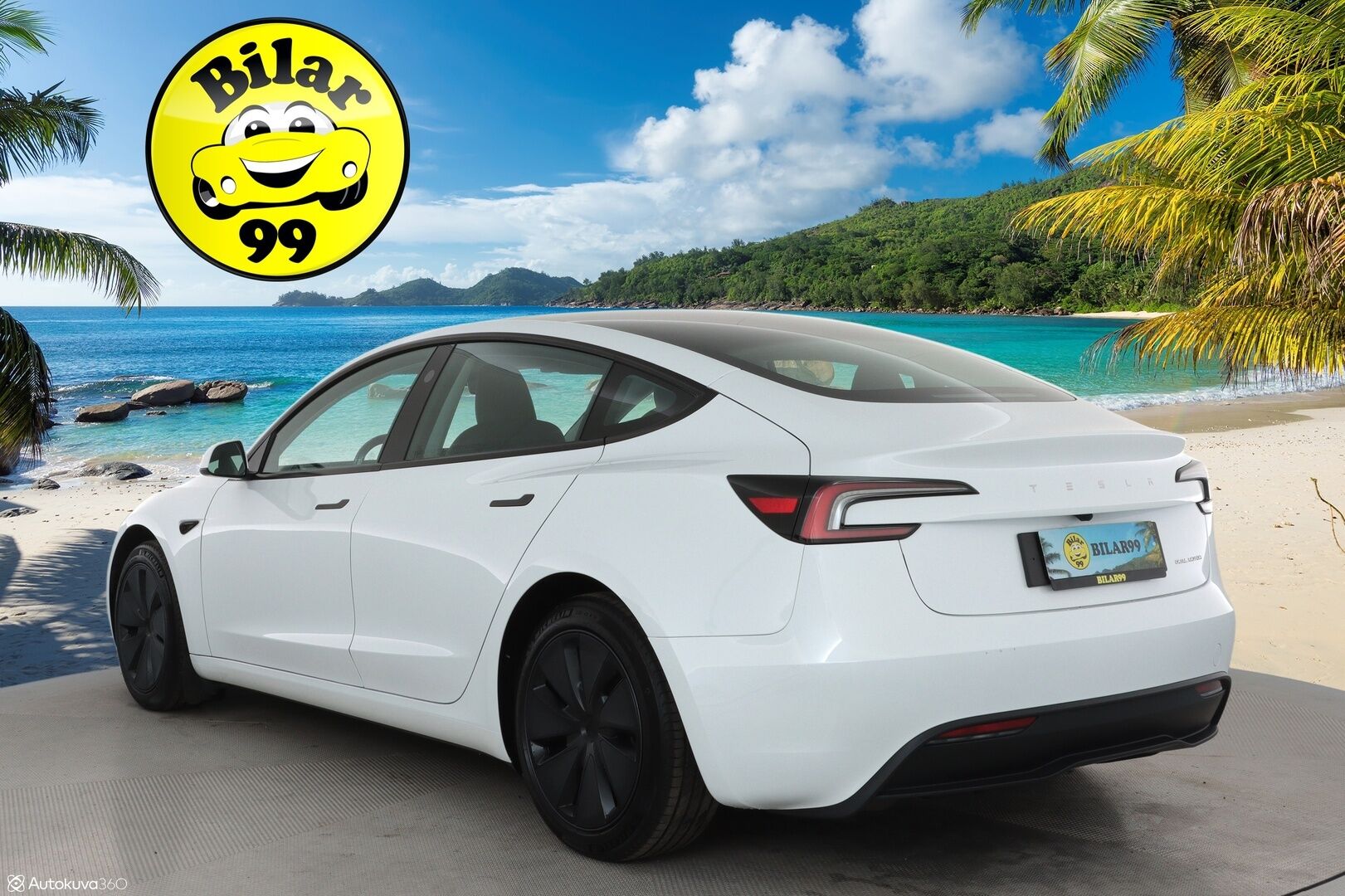 TESLA MODEL 3 2024 Long Range **Lämpöpumppu / Lasikatto / Adapt.Vakkari / Matrix-LED / P.Kamera / Ilmastoidut nahat / Navi / Kaistavahti** - 3,99 % KORKOTARJOUS TÄHÄN AUTOON - Premium Audio / 2x Renkaat