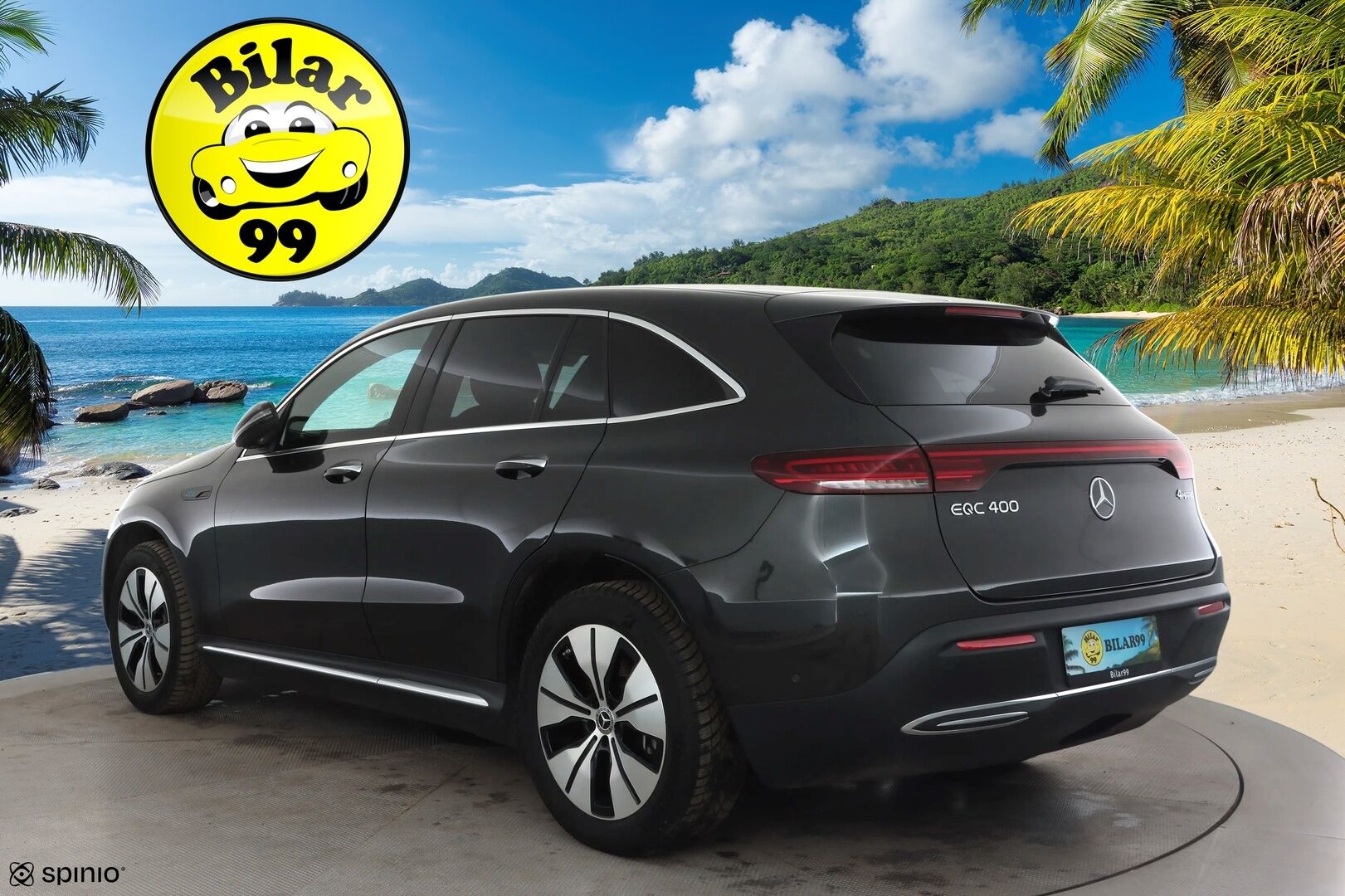 MERCEDES-BENZ EQC 2023 400 4MATIC * Distronic+ / Muistipenkit / Koukku / Multibeam / P.kamera / Puolinahat / Navi / Keyless / Akustiset lasit * - Akku kuntotarkastettu / Kahdet renkaat aluvanteilla / Merkkihuollettu