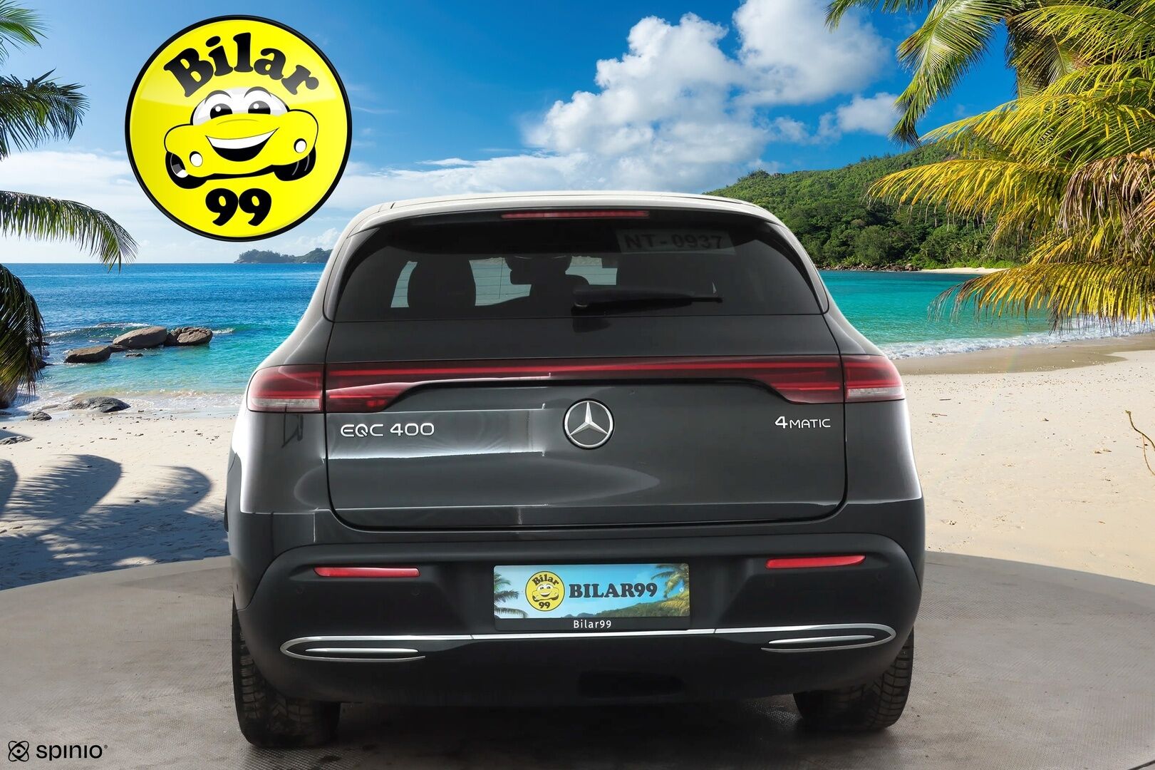 MERCEDES-BENZ EQC 2023 400 4MATIC * Distronic+ / Muistipenkit / Koukku / Multibeam / P.kamera / Puolinahat / Navi / Keyless / Akustiset lasit * - Akku kuntotarkastettu / Kahdet renkaat aluvanteilla / Merkkihuollettu