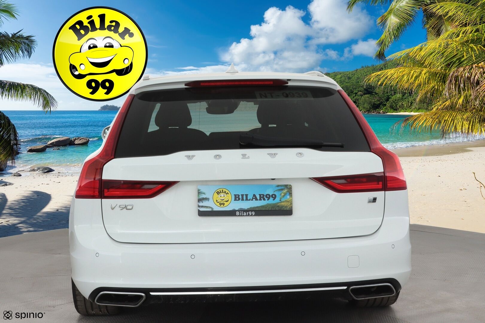 Volvo V90 2017 D4 AWD Inscription aut * ACC / 360° / Webasto / Koukku / Muistipenkit / Full LED / BLIS / Vaaleat nahat / Keyless * - Kahdet renkaat aluvanteilla / Merkkihuollettu / Huippuvarusteet - HULLUT AVAJAISHULINAT KORKOTARJOUS 3,29 %