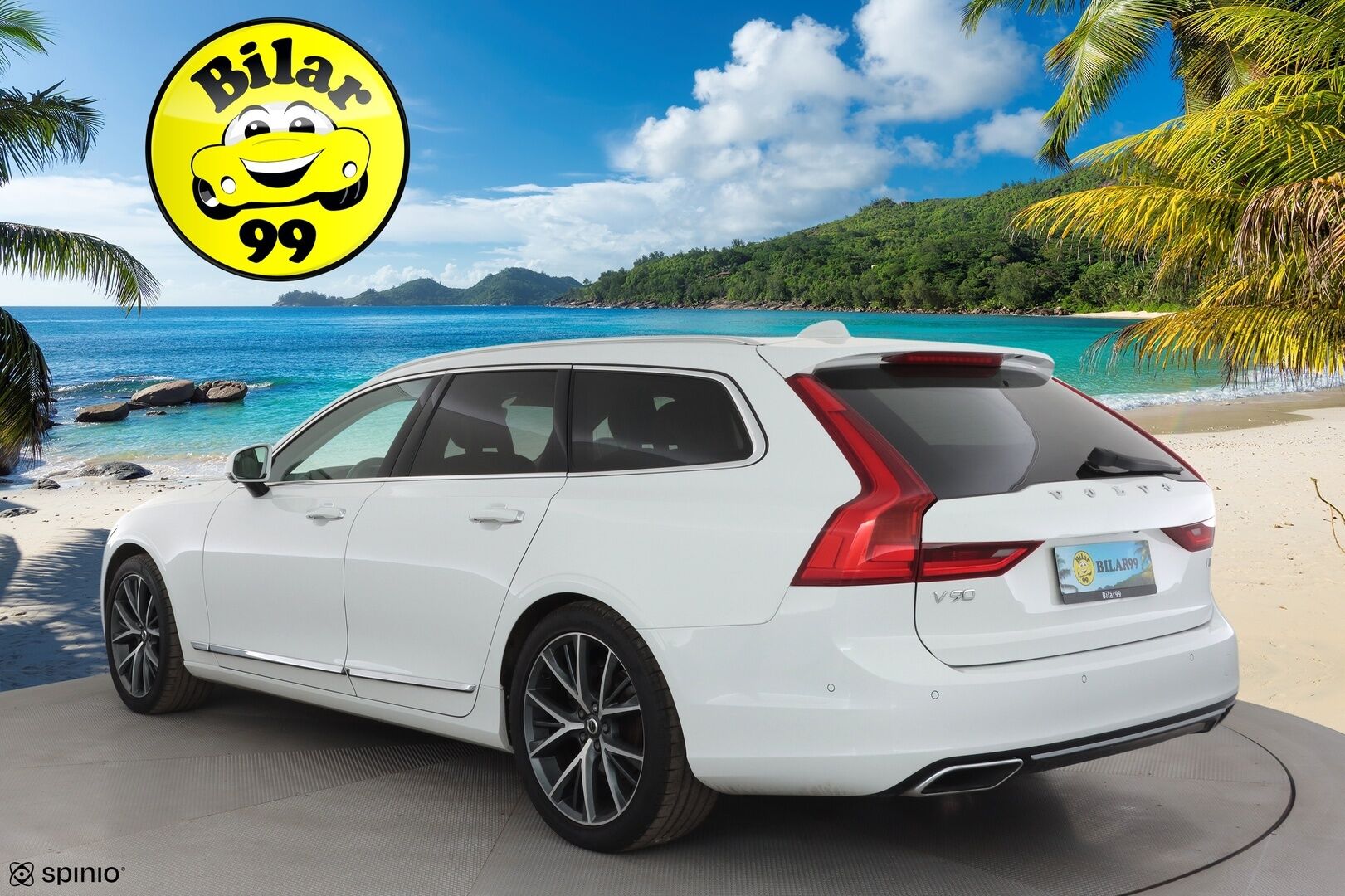 Volvo V90 2017 D4 AWD Inscription aut * ACC / 360° / Webasto / Koukku / Muistipenkit / Full LED / BLIS / Vaaleat nahat / Keyless * - Kahdet renkaat aluvanteilla / Merkkihuollettu / Huippuvarusteet - HULLUT AVAJAISHULINAT KORKOTARJOUS 3,29 %