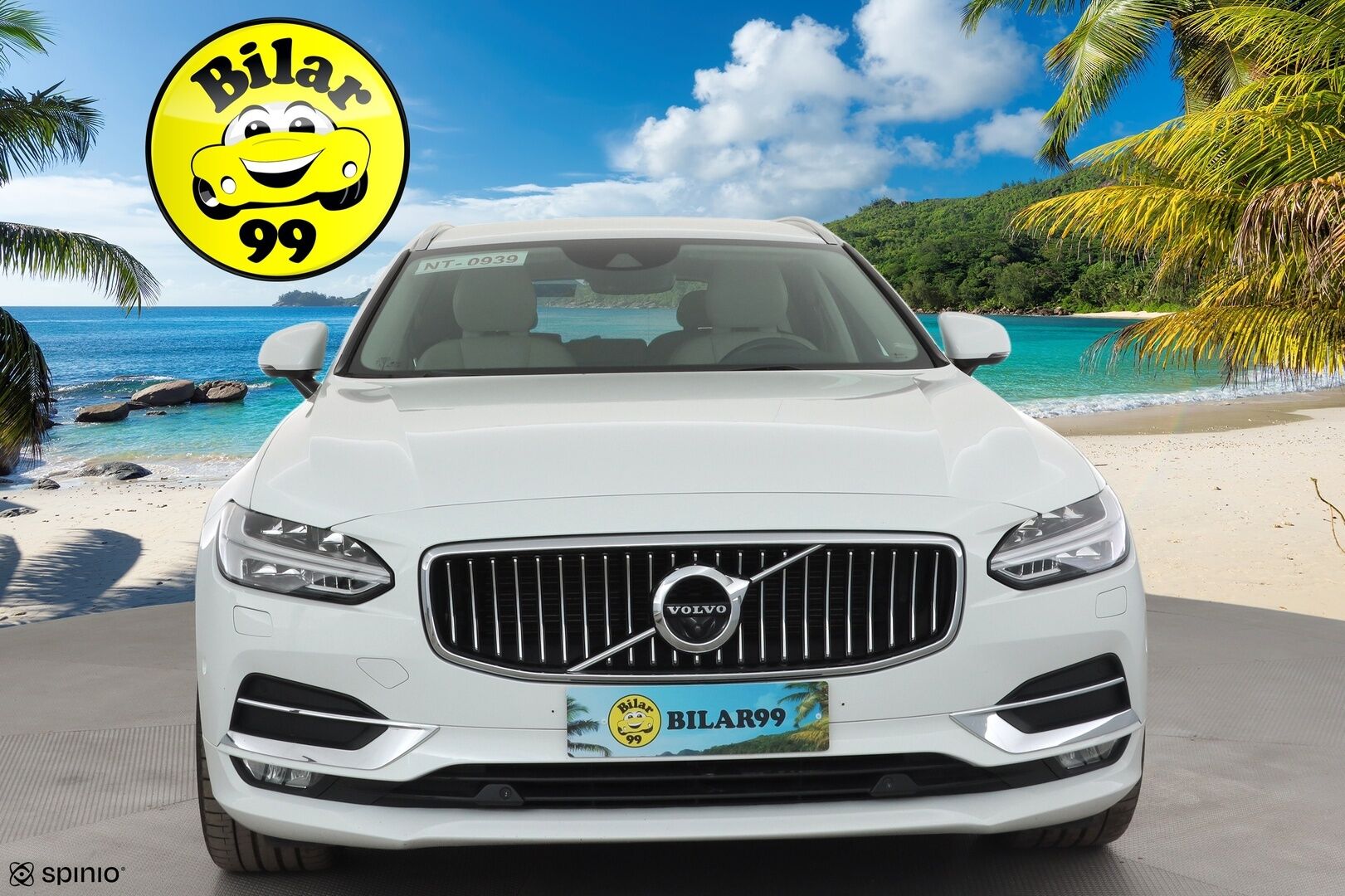 Volvo V90 2017 D4 AWD Inscription aut * ACC / 360° / Webasto / Koukku / Muistipenkit / Full LED / BLIS / Vaaleat nahat / Keyless * - Kahdet renkaat aluvanteilla / Merkkihuollettu / Huippuvarusteet - HULLUT AVAJAISHULINAT KORKOTARJOUS 3,29 %