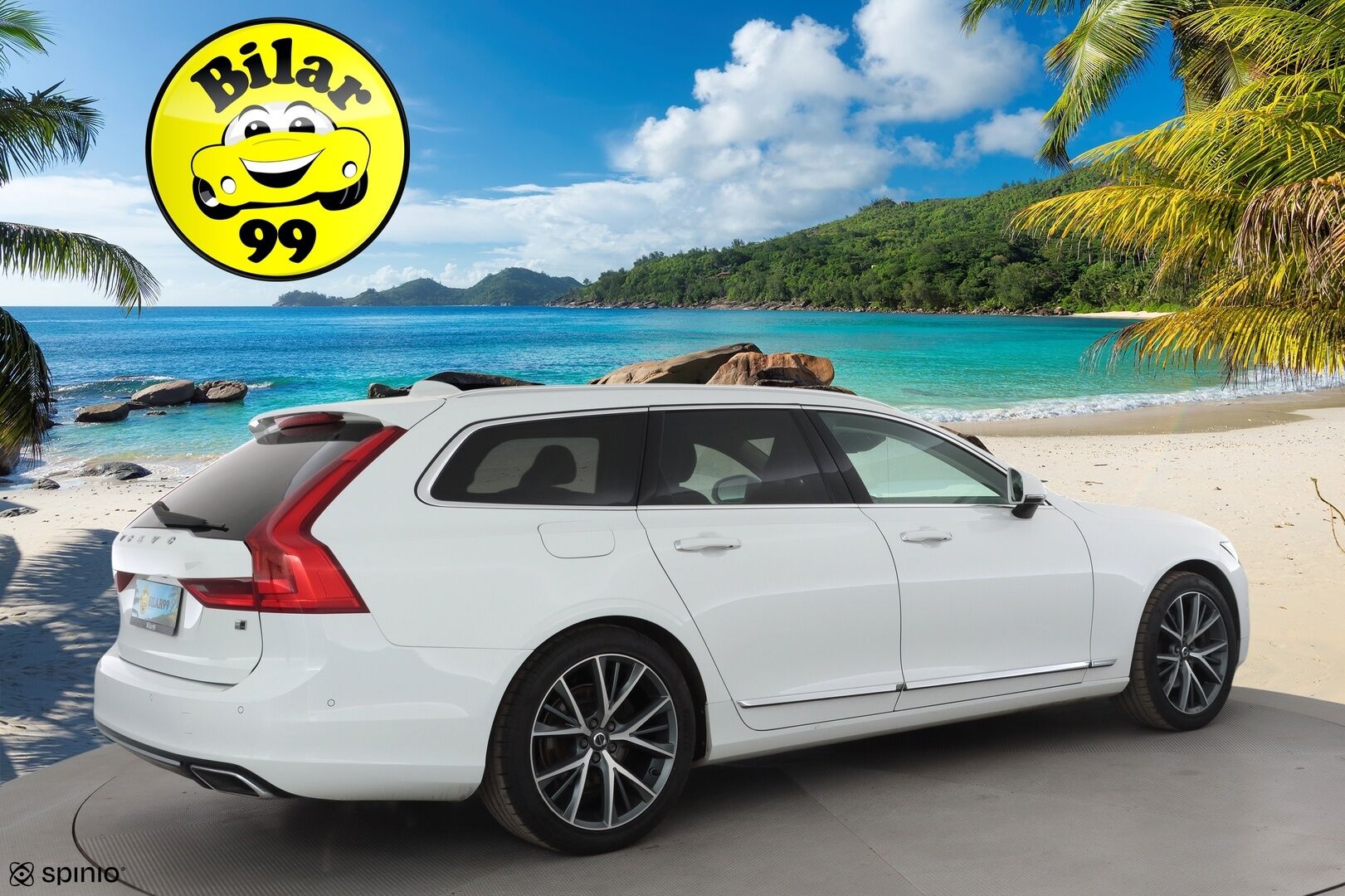 Volvo V90 2017 D4 AWD Inscription aut * ACC / 360° / Webasto / Koukku / Muistipenkit / Full LED / BLIS / Vaaleat nahat / Keyless * - Kahdet renkaat aluvanteilla / Merkkihuollettu / Huippuvarusteet - HULLUT AVAJAISHULINAT KORKOTARJOUS 3,29 %