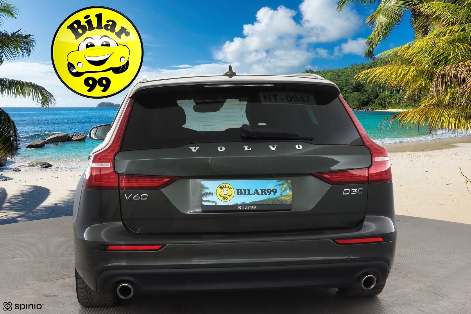 Volvo V60 2019 D3 AWD Momentum aut. * ACC / Koukku / Webasto / P.kamera / Full LED / Navi / Keyless / Puolinahat * - Kahdet renkaat aluvanteilla