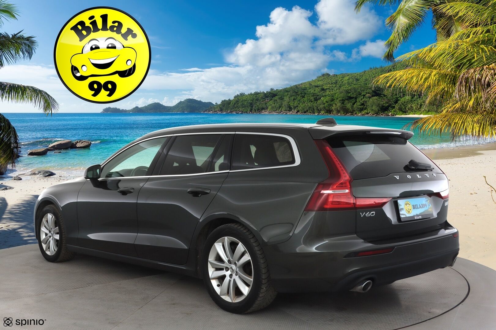 Volvo V60 2019 D3 AWD Momentum aut. * ACC / Koukku / Webasto / P.kamera / Full LED / Navi / Keyless / Puolinahat * - Kahdet renkaat aluvanteilla