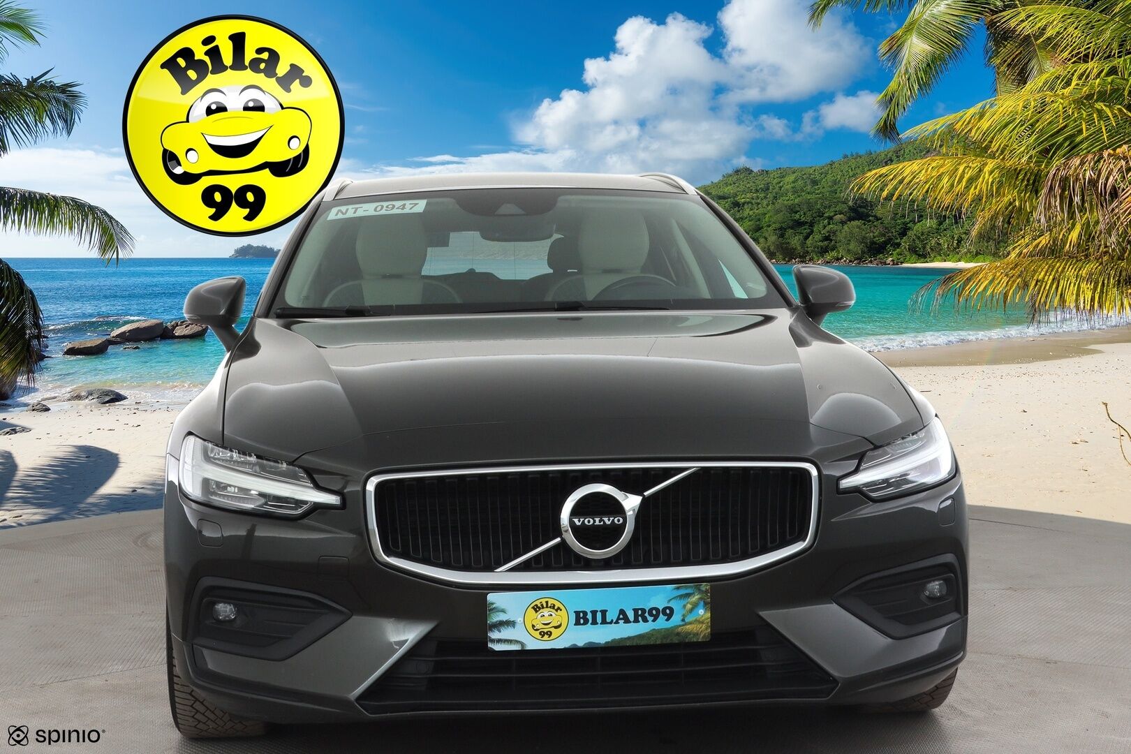 Volvo V60 2019 D3 AWD Momentum aut. * ACC / Koukku / Webasto / P.kamera / Full LED / Navi / Keyless / Puolinahat * - Kahdet renkaat aluvanteilla