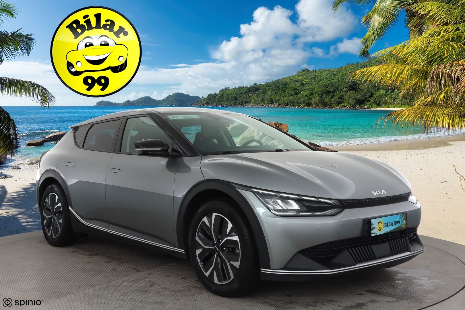 KIA EV6 2022 RWD 58 kWh 170 hv * ACC / ILP / Puolinahat / P.kamera / LED / Navi / Keyless / Ratinlämmitin * - Akku kuntotarkastettu SOH 95,9%