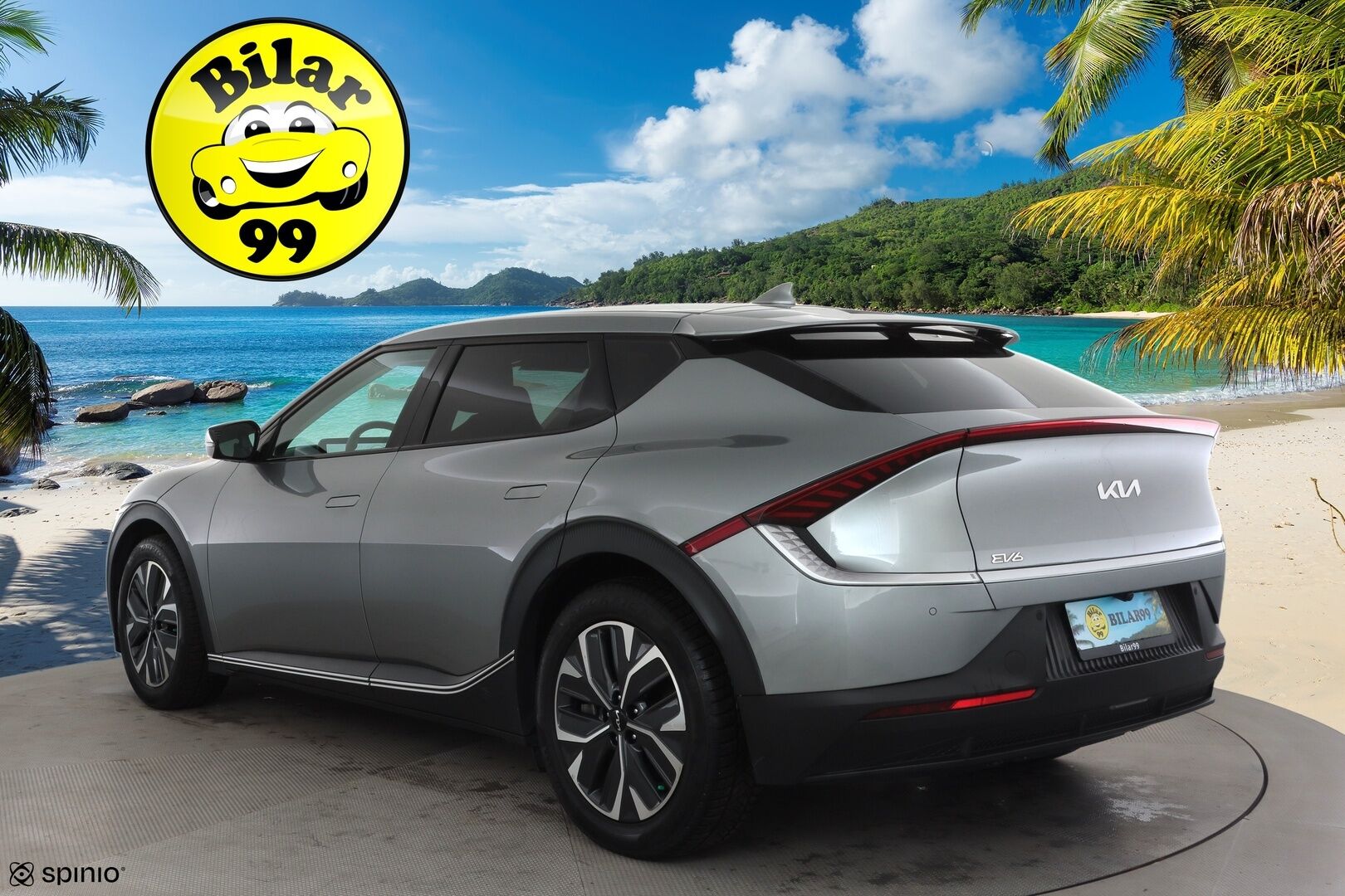 KIA EV6 2022 RWD 58 kWh 170 hv * ACC / ILP / Puolinahat / P.kamera / LED / Navi / Keyless / Ratinlämmitin * - Akku kuntotarkastettu SOH 95,9%