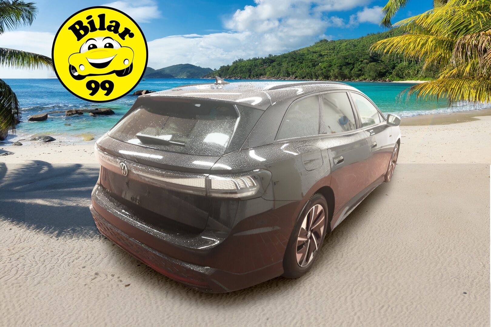 VOLKSWAGEN ID.7 2025 Tourer 4Motion 250kW * ACC / HUD / H&K / Akuston esilämmitys / 360° / Muistipenkit hieronnalla / IQ.Light / Koukku * - Kahdet renkaat aluvanteilla / Merkkihuollettu