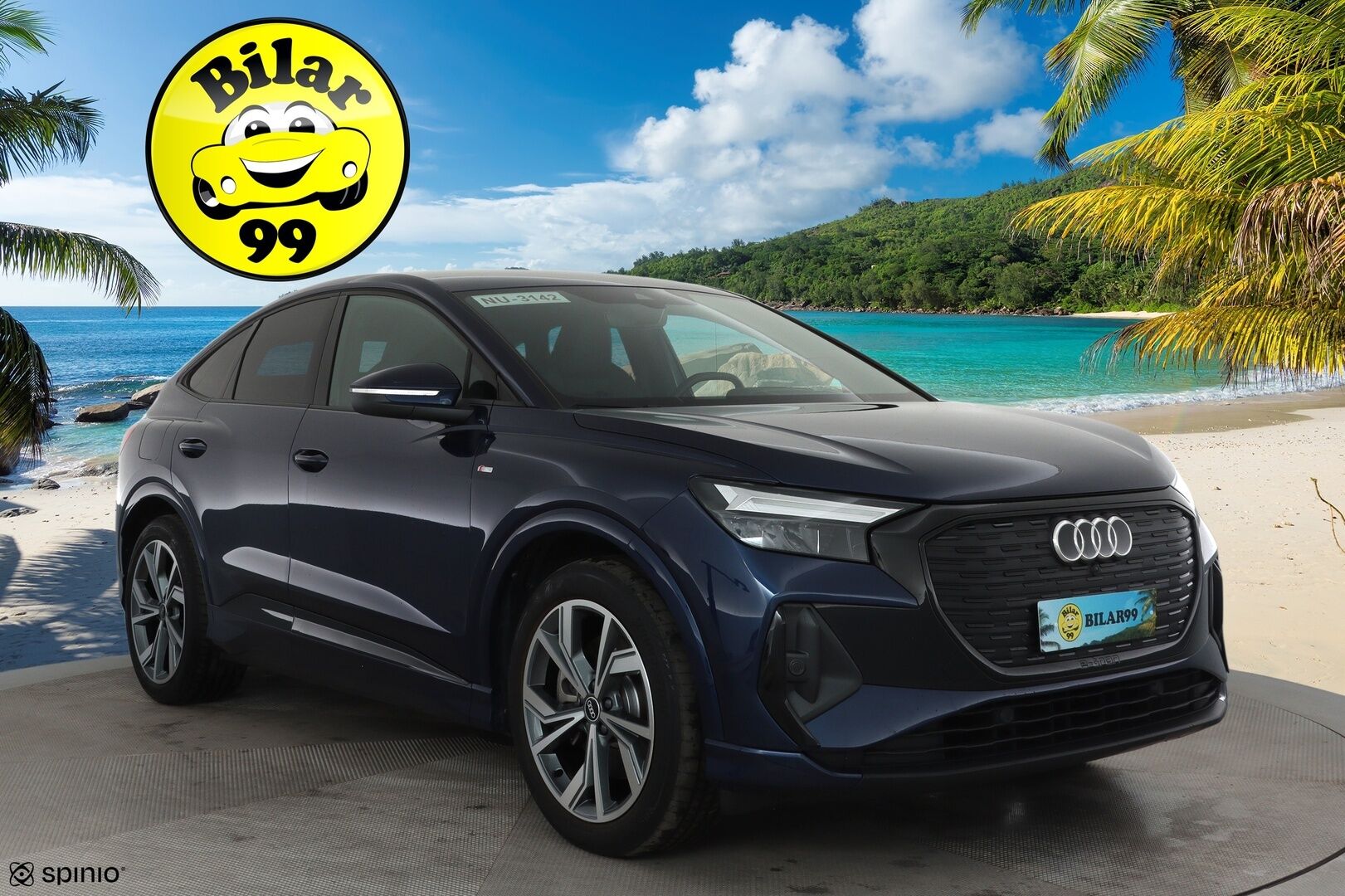 AUDI Q4 E-TRON 2022 Sportback e-tron 50 quattro S-Line **Lämpöpumppu / HUD / Adapt.Vakkari / LED-valot / P-Kamera / Sporttipenkit / Navi** - 3,99 % KORKOTARJOUS TÄHÄN AUTOON - Merkkihuollettu