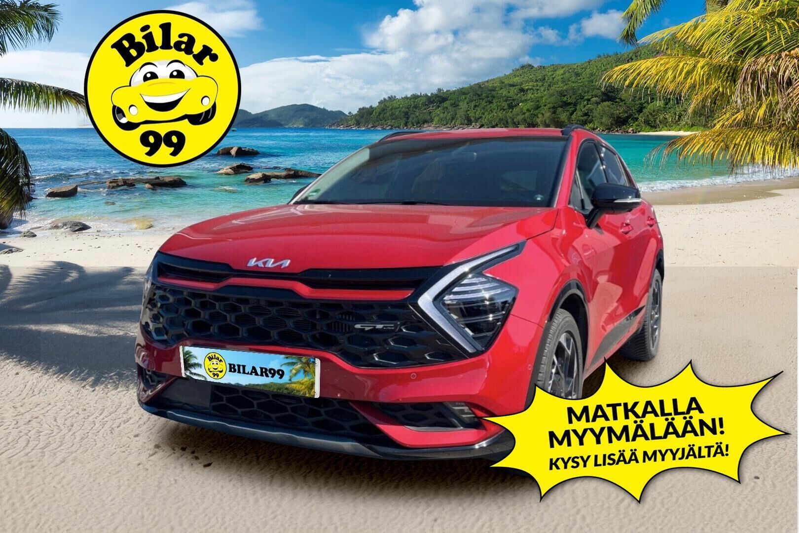 KIA SPORTAGE 2023 1,6 T-GDI AWD Plug-in Hybrid GT-Line AT / Harman/Kardon / Adapt.Vakkari / TULOSSA // - 3,99 % KORKOTARJOUS TÄHÄN AUTOON - Ilmastoidut ja lämmitettävät etupenkit / Lämmitettävä ratti / Langaton puhelimen lataus /