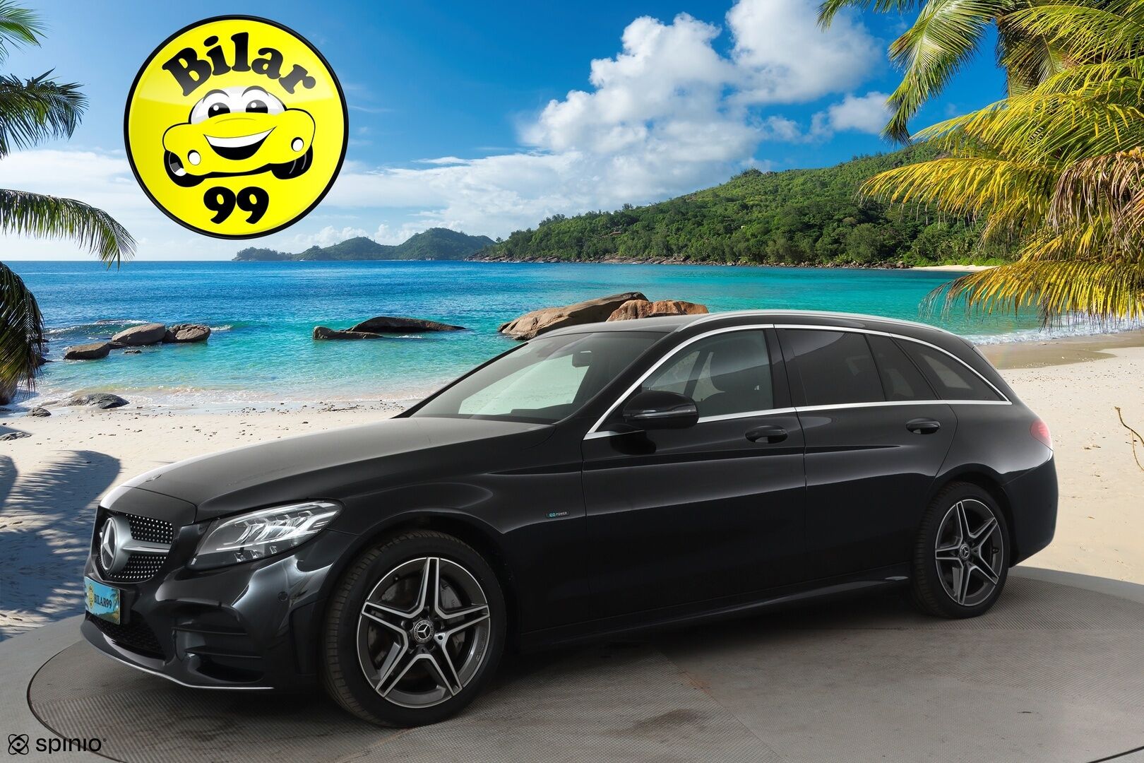 MERCEDES-BENZ C 2021 300e T AMG **LED-High Performance / P.kamera / Sporttipenkit / Koukku / Navi / Apple&Android** - Kahdet Renkaat