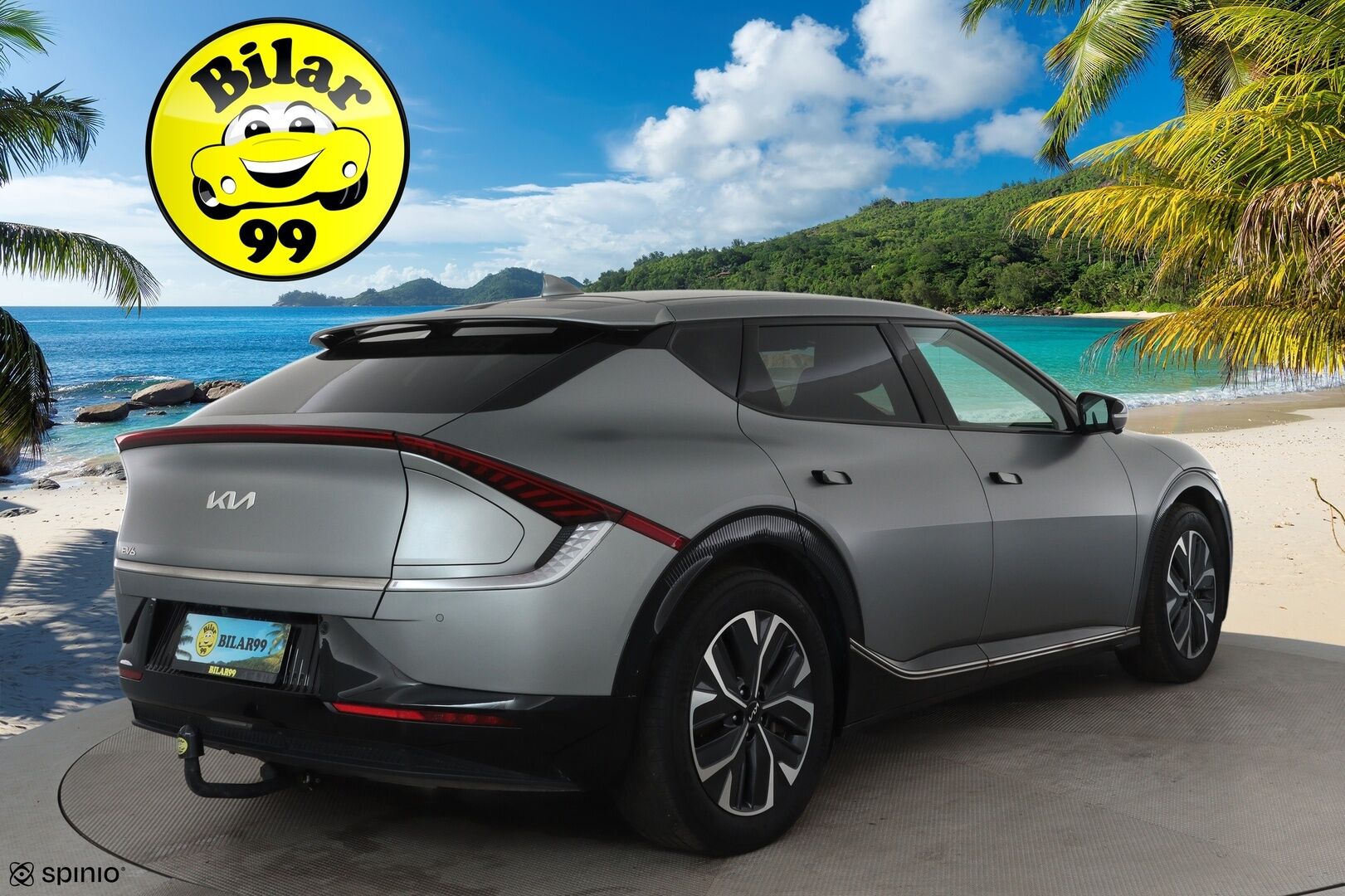 KIA EV6 2022 77kWh AWD 325hv Plus **Adapt.vakkari / Lämpöpumppu / Ilmastoidut nahat / Muistipenkki / 360.kamera / Koukku / KeylessGo** - 3,99 % KORKOTARJOUS TÄHÄN AUTOON - Akku kuntotarkastettu / Kahdet renkaat aluvanteilla / Penkinlämmittimet takana / Merkkihuollettu