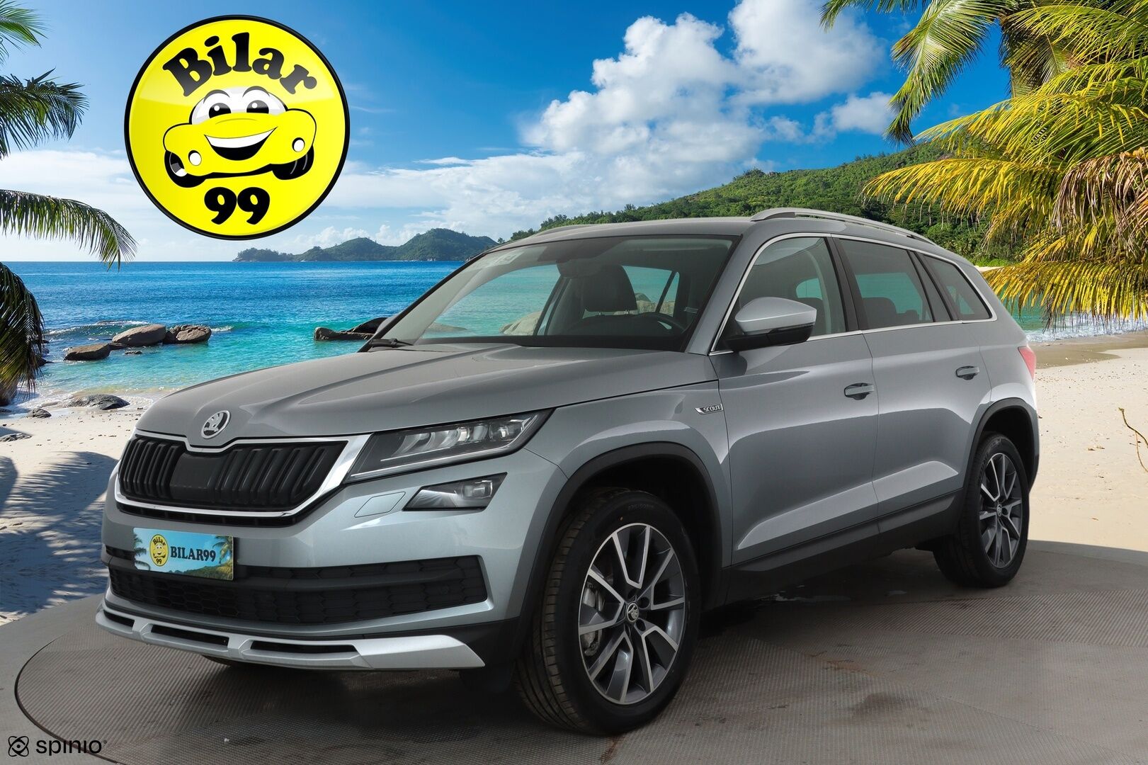 SKODA KODIAQ 2019 2,0 TSI 4x4 Scout DSG Autom. 7-Paikkainen - 3,99 % KORKOTARJOUS TÄHÄN AUTOON - 7-P / Webasto / Adapt.Vakkari / Canton Premium Sound / Vetokoukku / Peruutuskamera / Nahka-Alcantara / Supervarusteet / Juuri tullut Tampereelle!