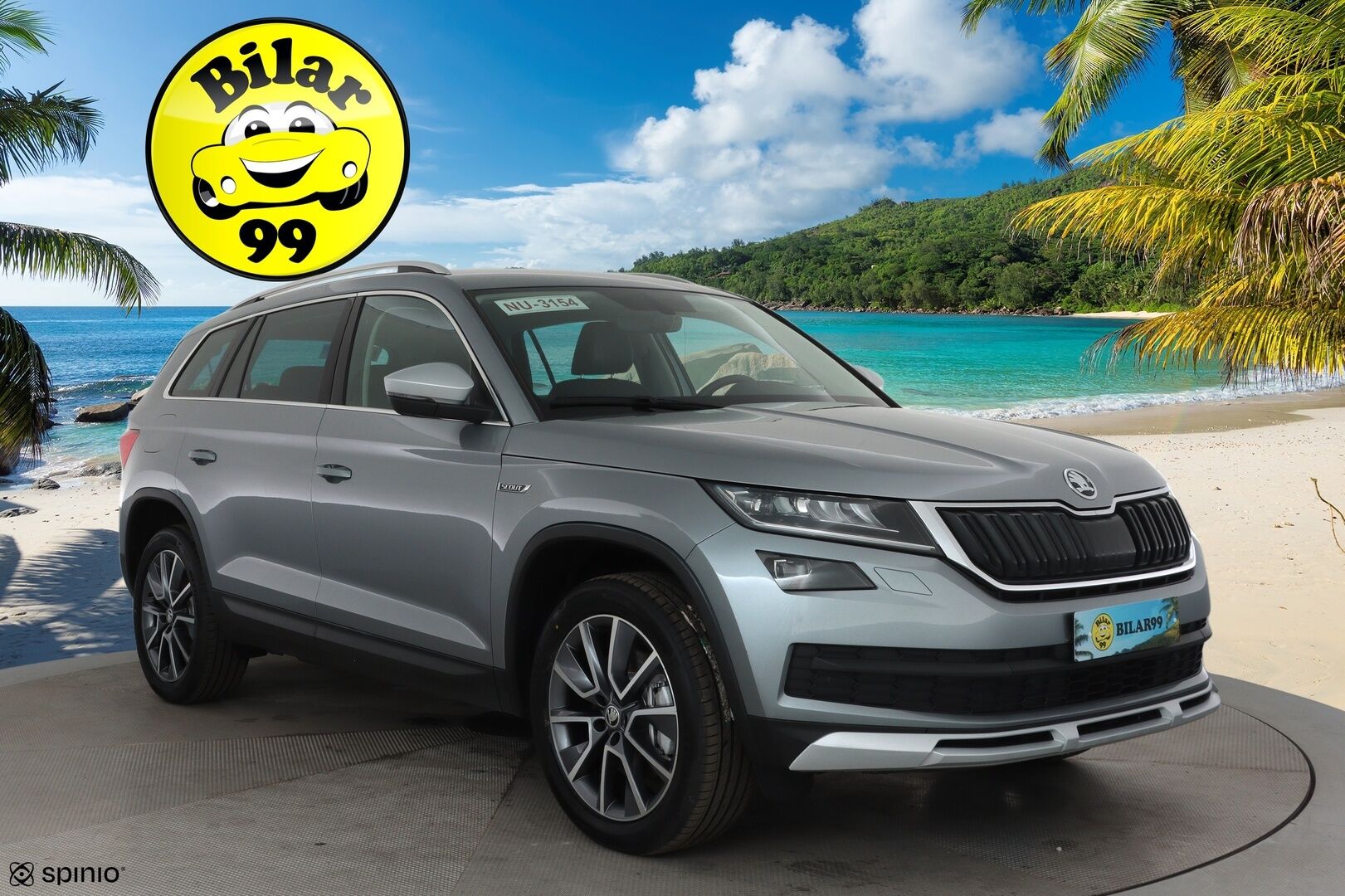 SKODA KODIAQ 2019 2,0 TSI 4x4 Scout DSG Autom. 7-Paikkainen - 3,99 % KORKOTARJOUS TÄHÄN AUTOON - 7-P / Webasto / Adapt.Vakkari / Canton Premium Sound / Vetokoukku / Peruutuskamera / Nahka-Alcantara / Supervarusteet / Juuri tullut Tampereelle!