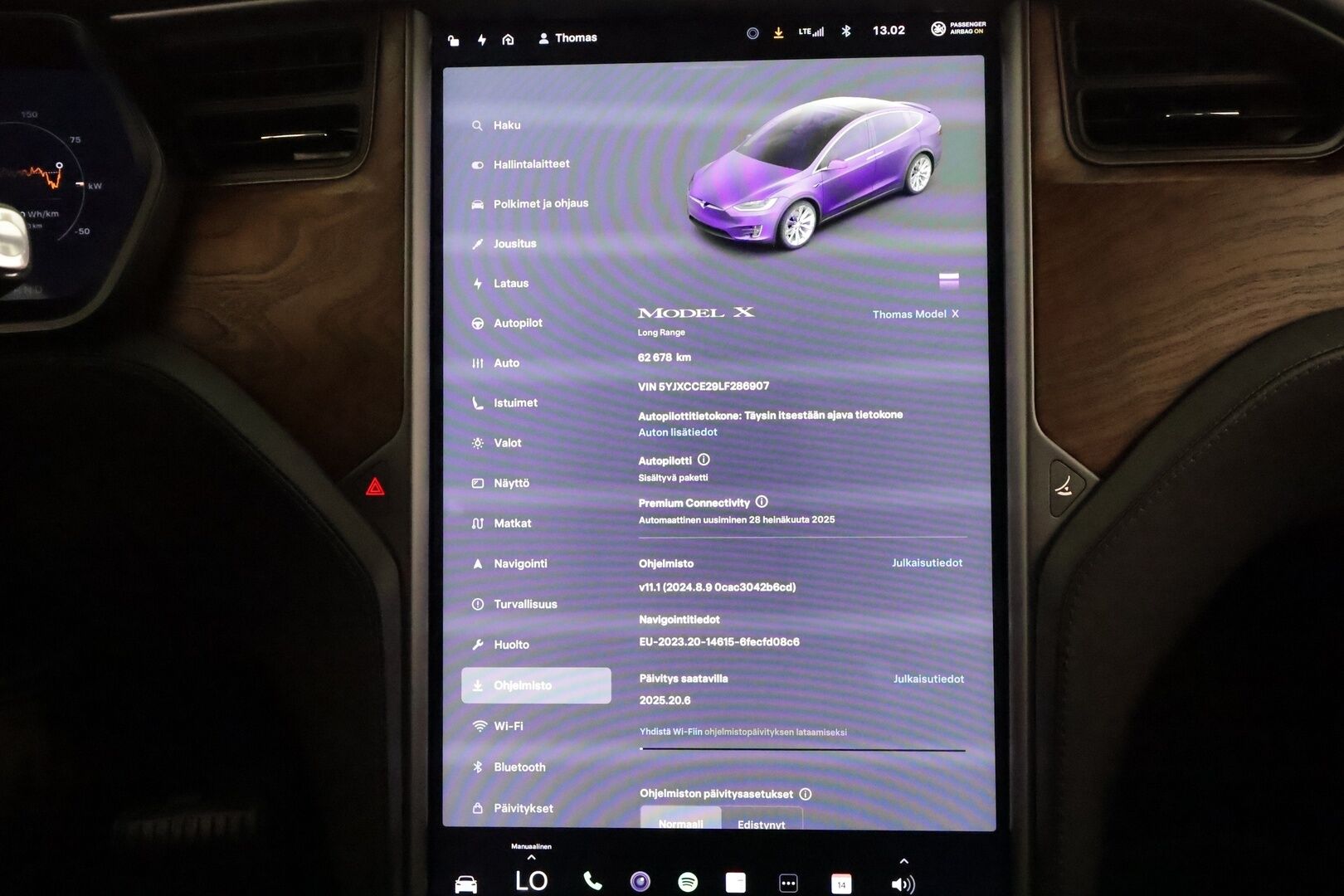 TESLA MODEL X 2020 Long Range AWD 6-Paik **Koukku / Ilma-alusta / Adapt.Vakkari / LED-valot / P.kamera / Premium Audio / Navi / Keyless** - 3,99 % KORKOTARJOUS TÄHÄN AUTOON - 2x Latauskaapelit / Kahdet Renkaat