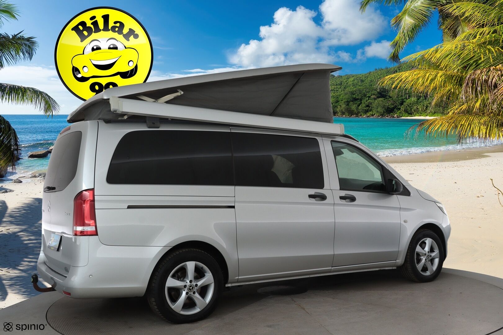 MERCEDES-BENZ V 2019 250 CDi 4Matic Marco Polo 6-paik **Vakkari / ILS LED / Pop-Up Roof / P.kamera / Navi / Bluetooth / Koukku / Lisäkatos** - Merkkihuollettu