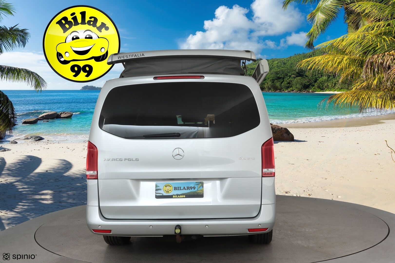 MERCEDES-BENZ V 2019 250 CDi 4Matic Marco Polo 6-paik **Vakkari / ILS LED / Pop-Up Roof / P.kamera / Navi / Bluetooth / Koukku / Lisäkatos** - Seikkailijan unelma / Merkkihuollettu - HULLUT BLACKWEEK JATKOT - KORKOTARJOUS 2,49%