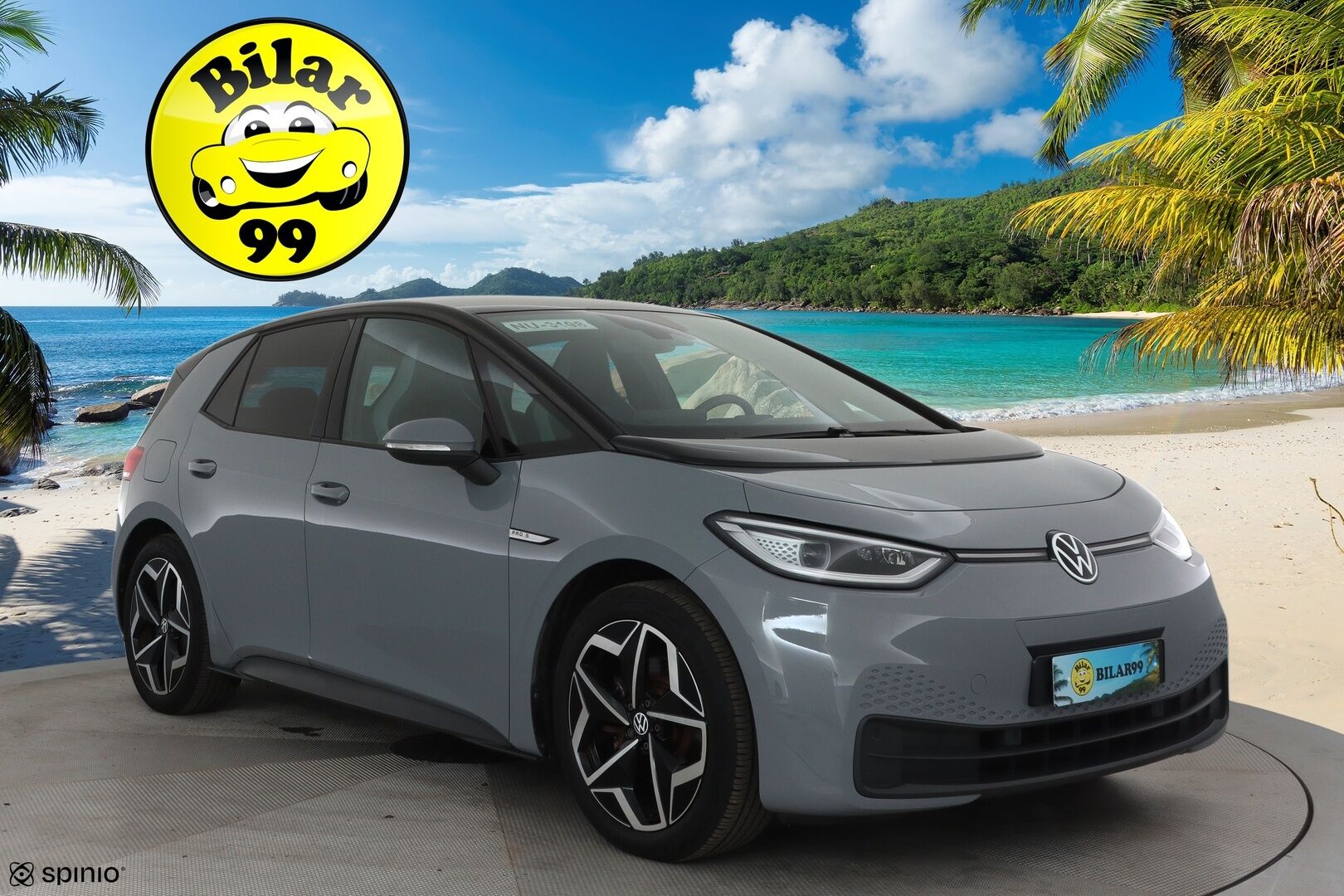 VOLKSWAGEN ID.3 2021 82 kWh PRO S **HUD / Adapt.Vakkari / Matrix-LED / P.Kamera / Hierovat Sporttipenkit / Navi / Kaistavahti / KeylessGO** - Akku kuntotarkastettu 