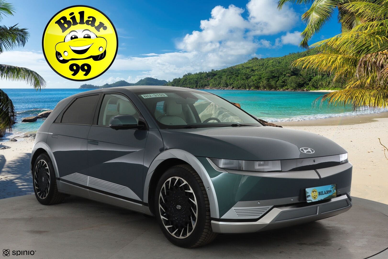 HYUNDAI IONIQ 5 2021 73 kWh 305 hv AWD Project 45 ** Aurinkopaneeli / HUD / BOSE / Relax penkit / 360 kamera / Nahkasisusta / Keyless - 3,99 % KORKOTARJOUS TÄHÄN AUTOON - Merkkihuollettu / SOH 96% / Seuraava huolto 04.2026 / Puhdas CarVertical