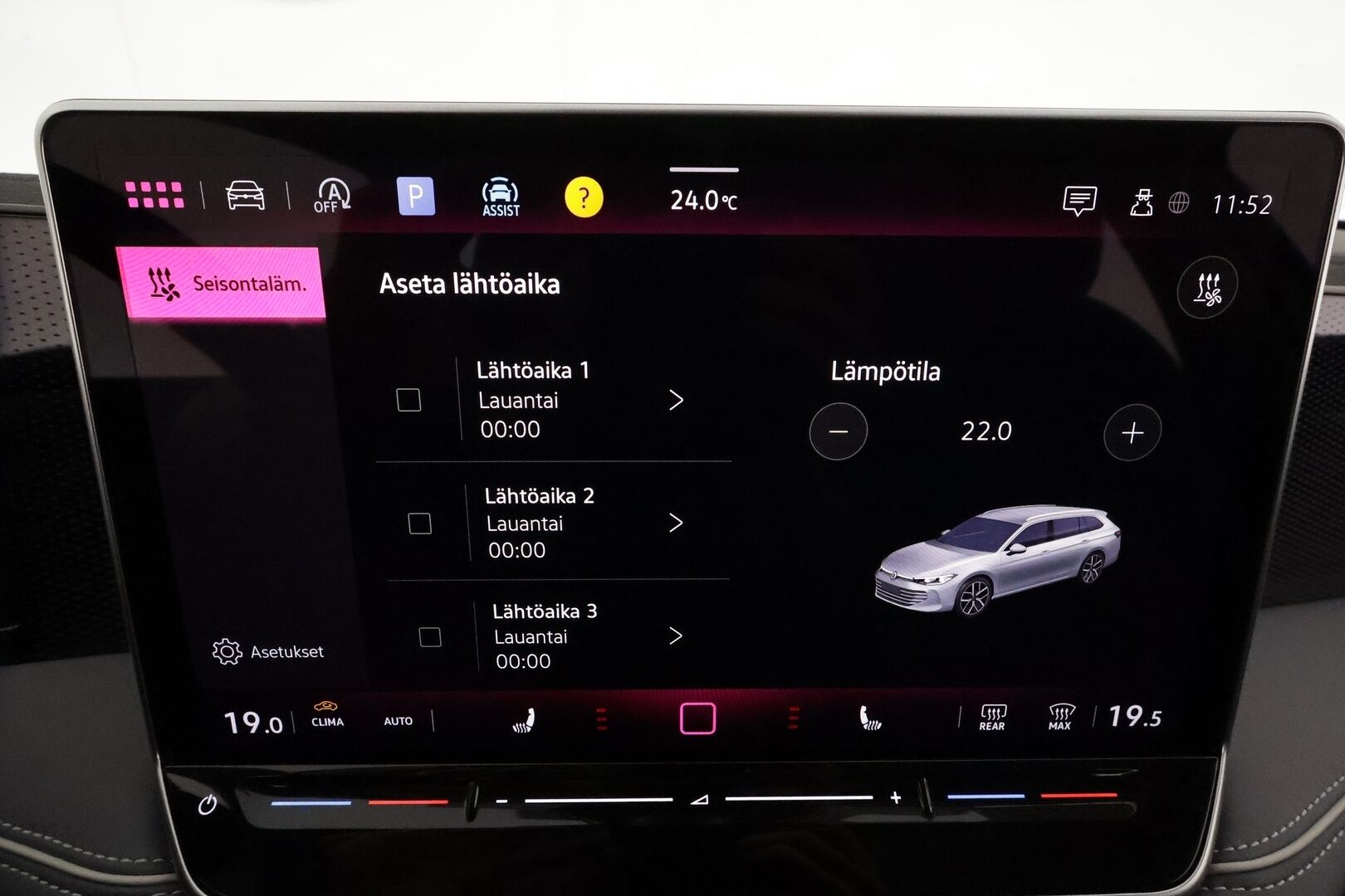 VOLKSWAGEN PASSAT 2024 Variant Business 1,5 eTSI 110kW DSG **Webasto / Koukku / Adapt.Vakkari / LED-valot / P.kamera / Hierovat Sporttipenkit** - 3,99 % KORKOTARJOUS TÄHÄN AUTOON 31.8. ASTI! - Huippuvarusteltu! / 2x Renkaat