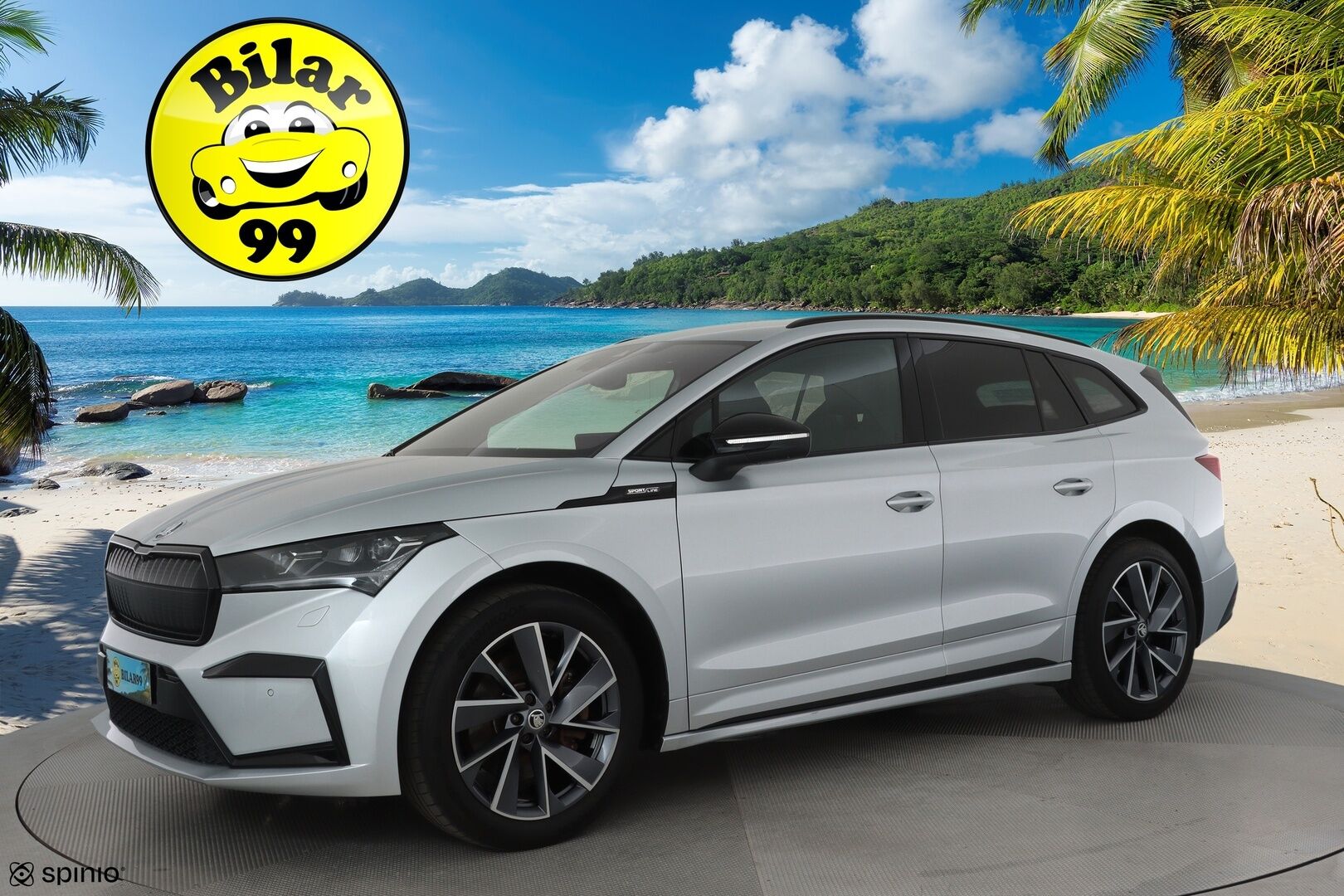 SKODA ENYAQ 2021 IV 80 Sportline **Lämpöpumppu / Matrix-LED / Koukku / Adapt.vakkari / 360 kamera / Muistipenkki - 3,99 % KORKOTARJOUS TÄHÄN AUTOON - Merkkihuollettu 