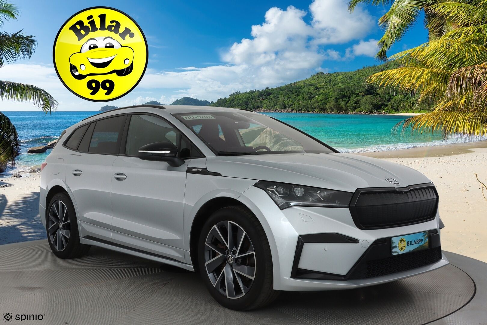SKODA ENYAQ 2021 IV 80 Sportline **Lämpöpumppu / Matrix-LED / Koukku / Adapt.vakkari / 360 kamera / Muistipenkki - 3,99 % KORKOTARJOUS TÄHÄN AUTOON - Merkkihuollettu 