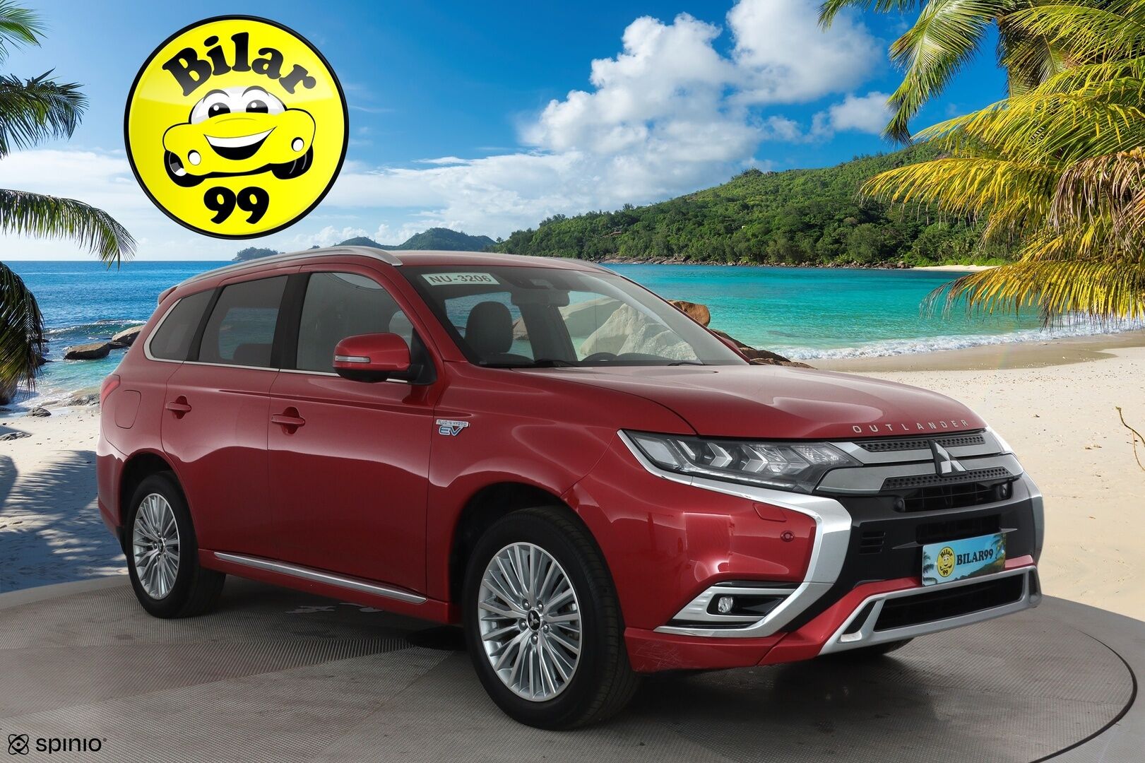 MITSUBISHI OUTLANDER PHEV 2019 2,4 PHEV Instyle 4WD **Koukku / Adapt.Vakkari / LED-valot / 360° / Nahkaverhoilu / Kaistavahti / Keyless** - Kahdet Renkaat / Merkkihuollettu!