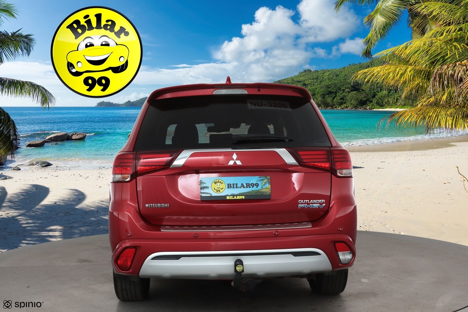 MITSUBISHI OUTLANDER PHEV 2019 2,4 PHEV Instyle 4WD **Koukku / Adapt.Vakkari / LED-valot / 360° / Nahkaverhoilu / Kaistavahti / Keyless** - Kahdet Renkaat / Merkkihuollettu!