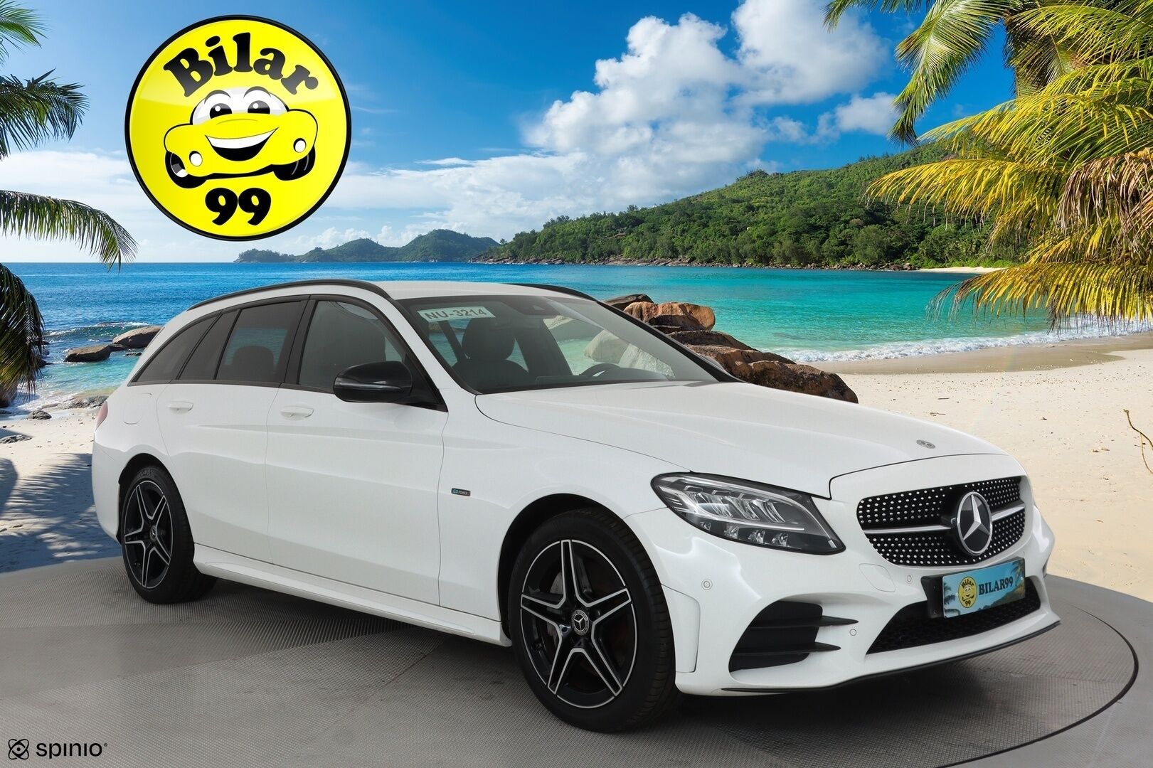 MERCEDES-BENZ C 2020 300 e T A Business AMG Edition EQ Power **Koukku / DTR Pro / LED-High Performance / P.kamera / Sporttipenkit** - Kahdet hyvät renkaat / 2x Latauskaapelit / Todella siistikuntoinen