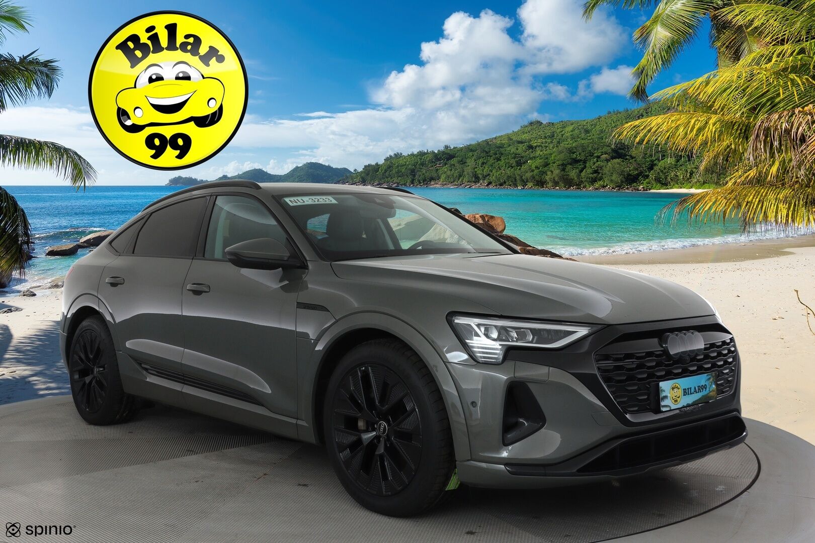 AUDI Q8 E-TRON 2024 50 Sportback **Adapt.vakkari / Bang&Olufsen / Muistipenkki / P.kamera / Digimittaristo / Puolinahat / Ilma-alusta** - 3,99 % KORKOTARJOUS TÄHÄN AUTOON 16.9. ASTI! - SoH 95,6% / Juuri merkkiliikkeen huoltama / Sähköluukku / Kahdet renkaat aluvanteilla / Merkkihuollettu