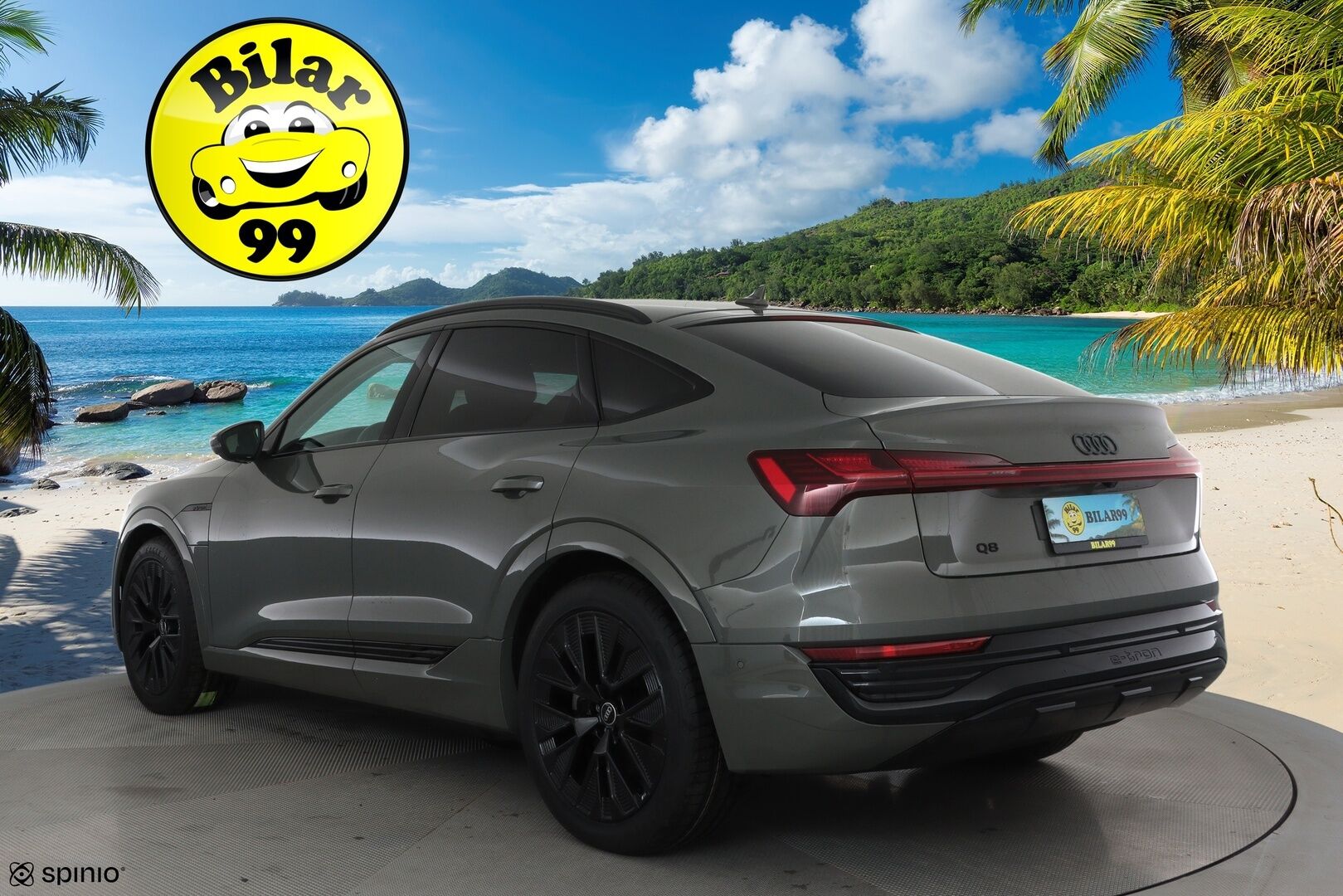 AUDI Q8 E-TRON 2024 50 Sportback **Adapt.vakkari / Bang&Olufsen / Muistipenkki / P.kamera / Digimittaristo / Puolinahat / Ilma-alusta** - 3,99 % KORKOTARJOUS TÄHÄN AUTOON 16.9. ASTI! - SoH 95,6% / Juuri merkkiliikkeen huoltama / Sähköluukku / Kahdet renkaat aluvanteilla / Merkkihuollettu