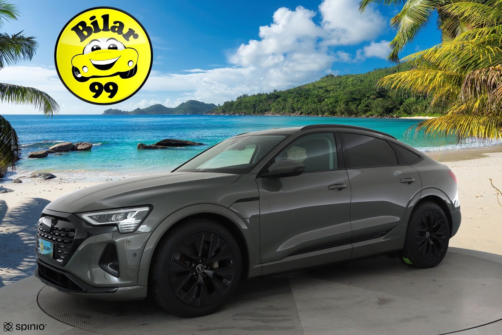 AUDI Q8 E-TRON 2024 50 Sportback **Adapt.vakkari / Bang&Olufsen / Muistipenkki / P.kamera / Digimittaristo / Puolinahat / Ilma-alusta** - 3,99 % KORKOTARJOUS TÄHÄN AUTOON 30.9. ASTI! - SoH 95,6% / Juuri merkkiliikkeen huoltama / Sähköluukku / Kahdet renkaat aluvanteilla / Merkkihuollettu