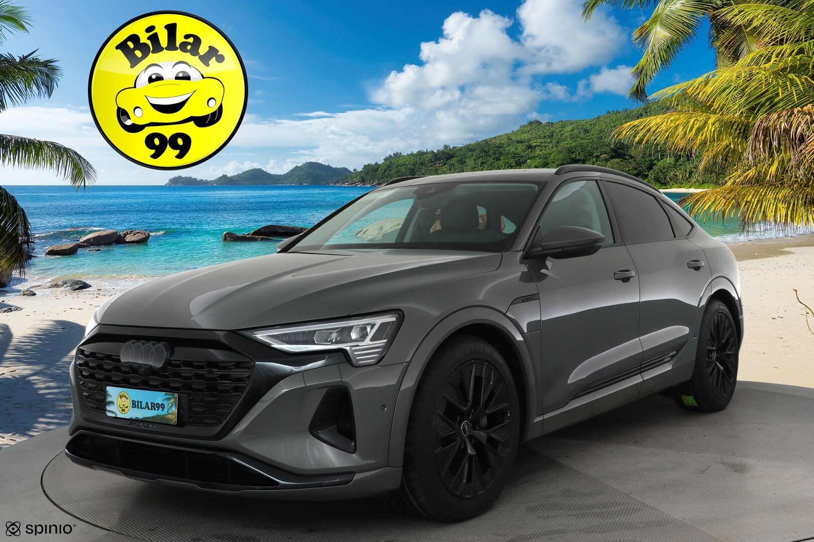 AUDI Q8 E-TRON 2024 50 Sportback **Adapt.vakkari / Bang&Olufsen / Muistipenkki / P.kamera / Digimittaristo / Puolinahat / Ilma-alusta** - 3,99 % KORKOTARJOUS TÄHÄN AUTOON 16.9. ASTI! - SoH 95,6% / Juuri merkkiliikkeen huoltama / Sähköluukku / Kahdet renkaat aluvanteilla / Merkkihuollettu