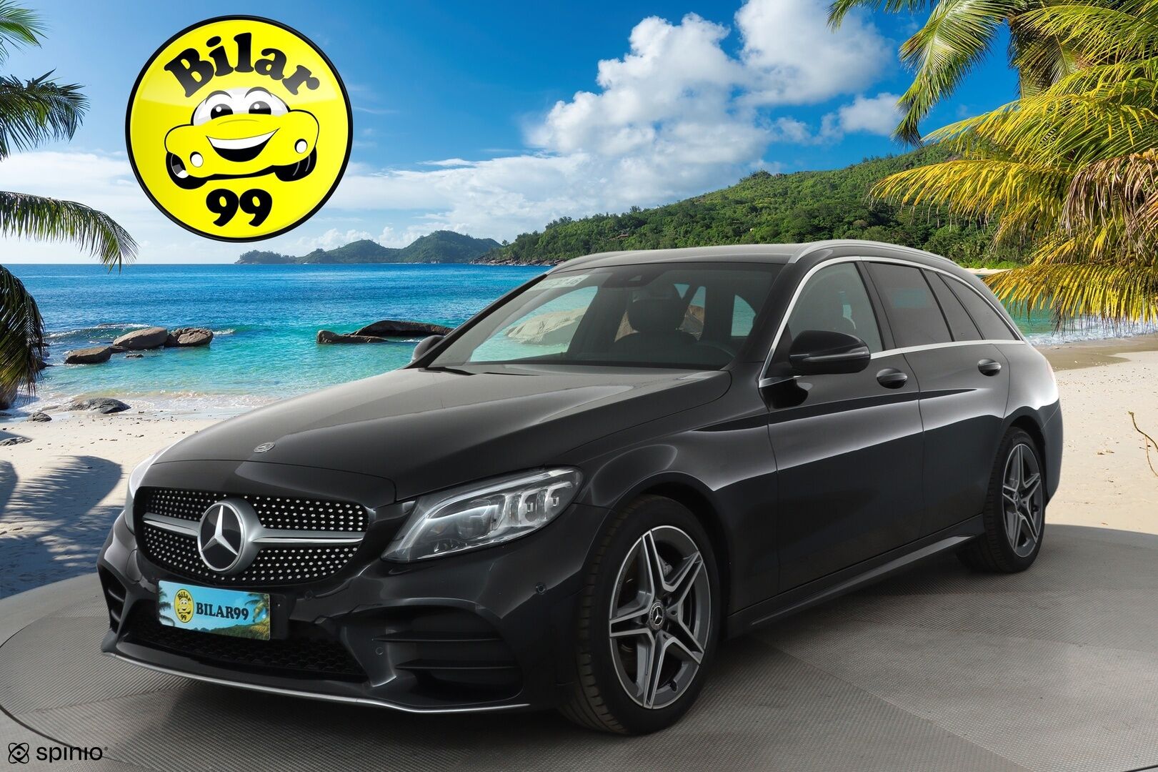 MERCEDES-BENZ C 2019 220 d T A Business **Multibeam / P.Kamera / Koukku / Sporttinahat / Navi / Digimittaristo / Apple&Android** - Kahdet Renkaat