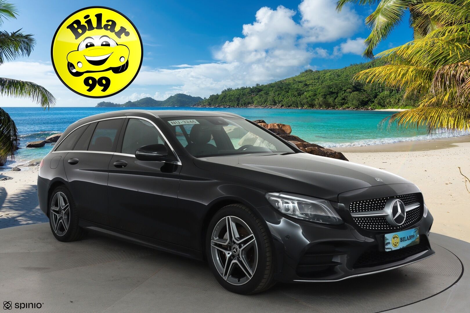 MERCEDES-BENZ C 2019 220 d T A Business **Multibeam / P.Kamera / Koukku / Sporttinahat / Navi / Digimittaristo / Apple&Android** - Kahdet Renkaat