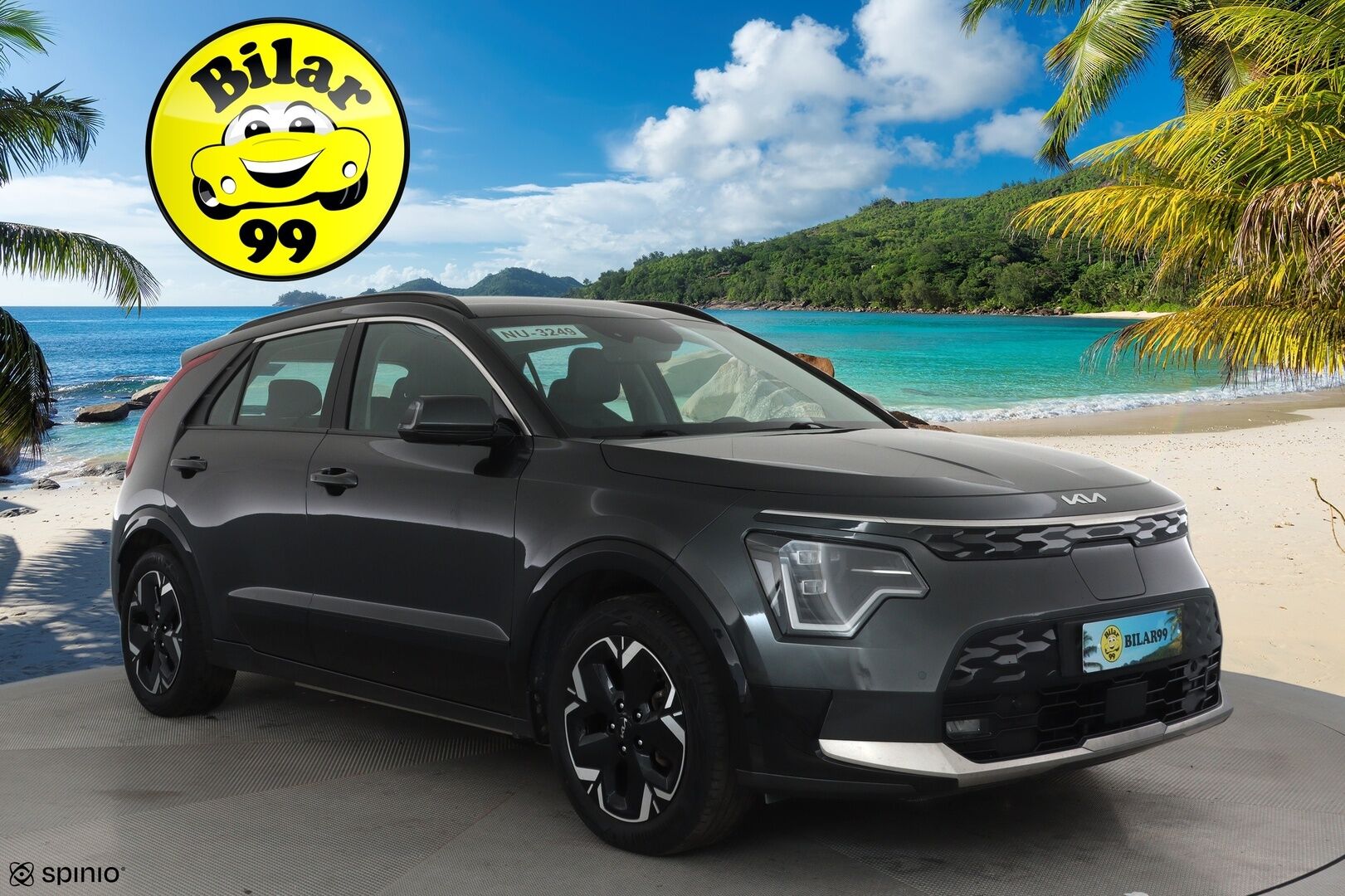 KIA NIRO 2023 64kWh 204hv Electric **Adapt.vakkari / P.kamera / Koukku / Digimittaristo / LED / Puolinahat / KeylessGo** - Akku kuntotarkastettu / Kahdet renkaat aluvanteilla / Merkkihuollettu / Ratinlämmitin