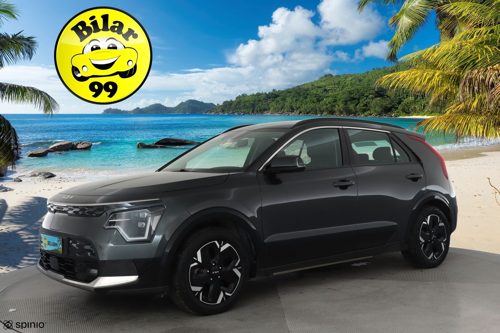 KIA NIRO 2023 64kWh 204hv Electric **Adapt.vakkari / P.kamera / Koukku / Digimittaristo / LED / Puolinahat / KeylessGo** - Akku kuntotarkastettu / Kahdet renkaat aluvanteilla / Merkkihuollettu / Ratinlämmitin