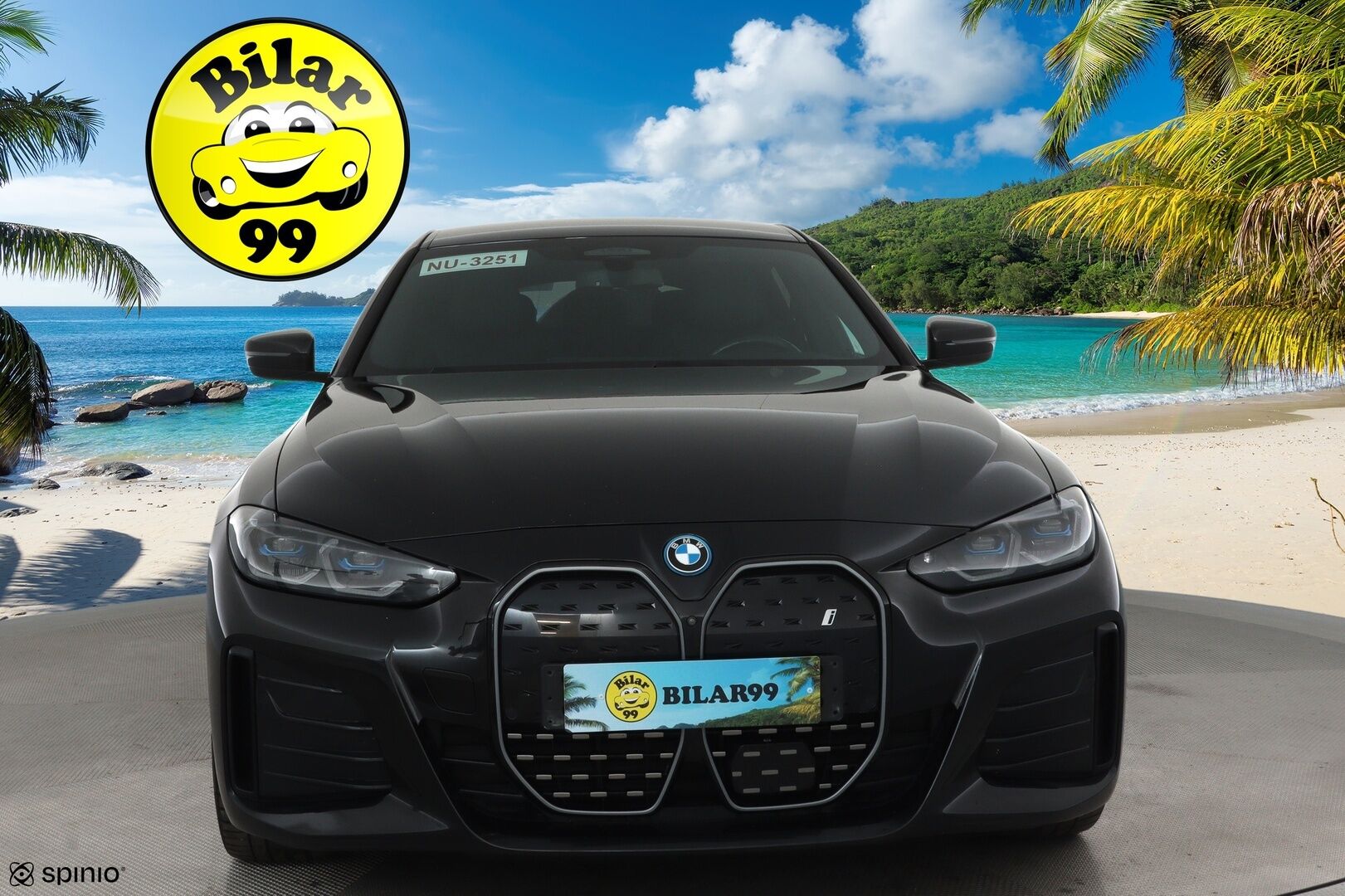 BMW I4 2022 eDrive40 M-Sport **Koukku / Adapt.Vakkari / HiFi / Laser-LED / 360° / Sporttipenkit / Widescreen / Navi / HUD** - 3,99 % KORKOTARJOUS TÄHÄN AUTOON - Akku kuntotarkastettu / 2x Latauskaapelit / Merkkihuollettu!