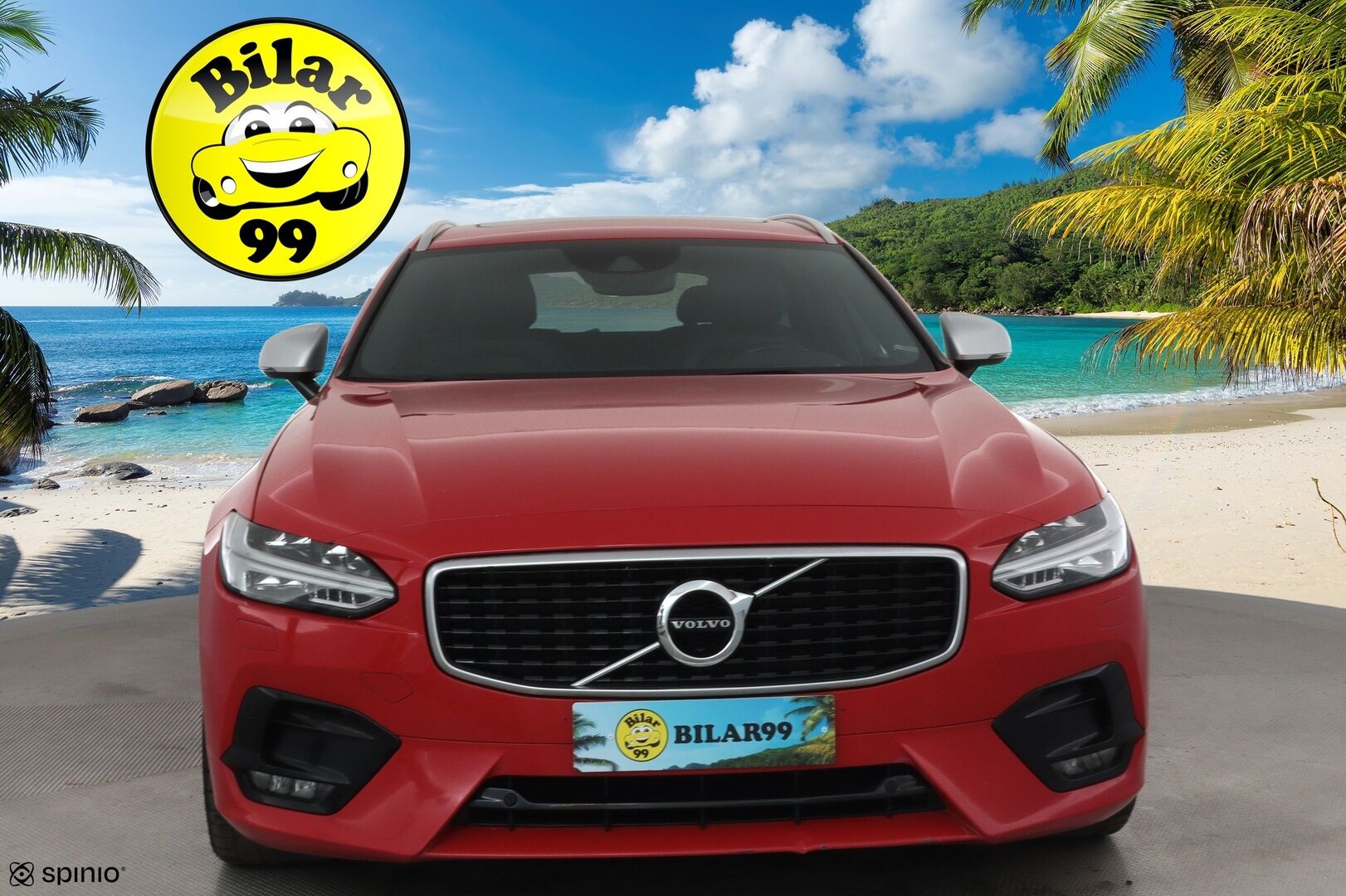 Volvo V90 2017 D5 AWD R-Design aut. **Adapt.vakkari / Panorama / HUD / Muistipenkki / Koukku / Full LED / P.kamera / Digimittaristo** - 3,99 % KORKOTARJOUS TÄHÄN AUTOON 31.8. ASTI! - Kahdet renkaat aluvanteilla / Navi / Penkinlämmittimet takana / Ratinlämmitin