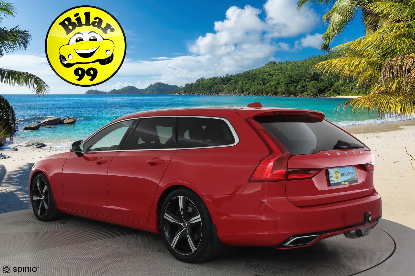 Volvo V90 2017 D5 AWD R-Design aut. **Adapt.vakkari / Panorama / HUD / Muistipenkki / Koukku / Full LED / P.kamera / Digimittaristo** - 3,99 % KORKOTARJOUS TÄHÄN AUTOON 31.8. ASTI! - Kahdet renkaat aluvanteilla / Navi / Penkinlämmittimet takana / Ratinlämmitin