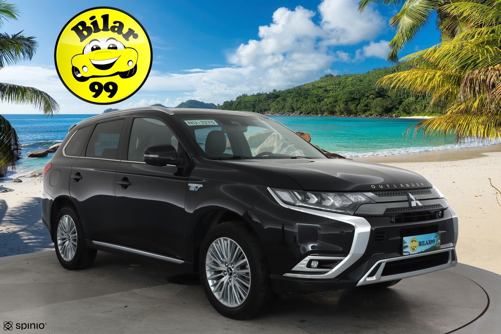 MITSUBISHI OUTLANDER PHEV 2020 Business X 4WD 5P **Power / Adapt.Vakkari / LED-valot / 360° / Kaistavahti / Katveavustin / Timantti Nahkaverhoilu** - 2x Latauskaapelit / Kahdet Renkaat