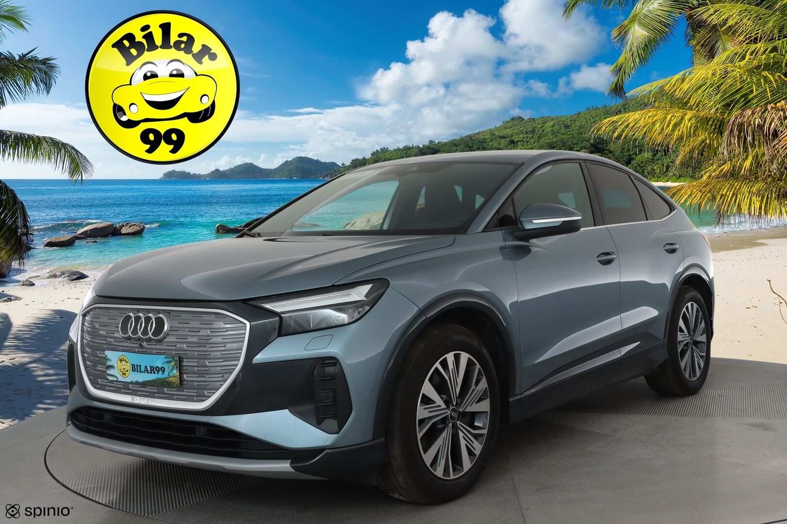 AUDI Q4 E-TRON 2022 Sportback 50 quattro **Lämpöpumppu / Adapt.Vakkari / LED-valot / P.kamera / Sporttipenkit / Apple&Android / KeylessGO** - 3,99 % KORKOTARJOUS TÄHÄN AUTOON 31.8. ASTI! - 2x Latauskaapelit / Kahdet Renkaat / Merkkihuollettu!